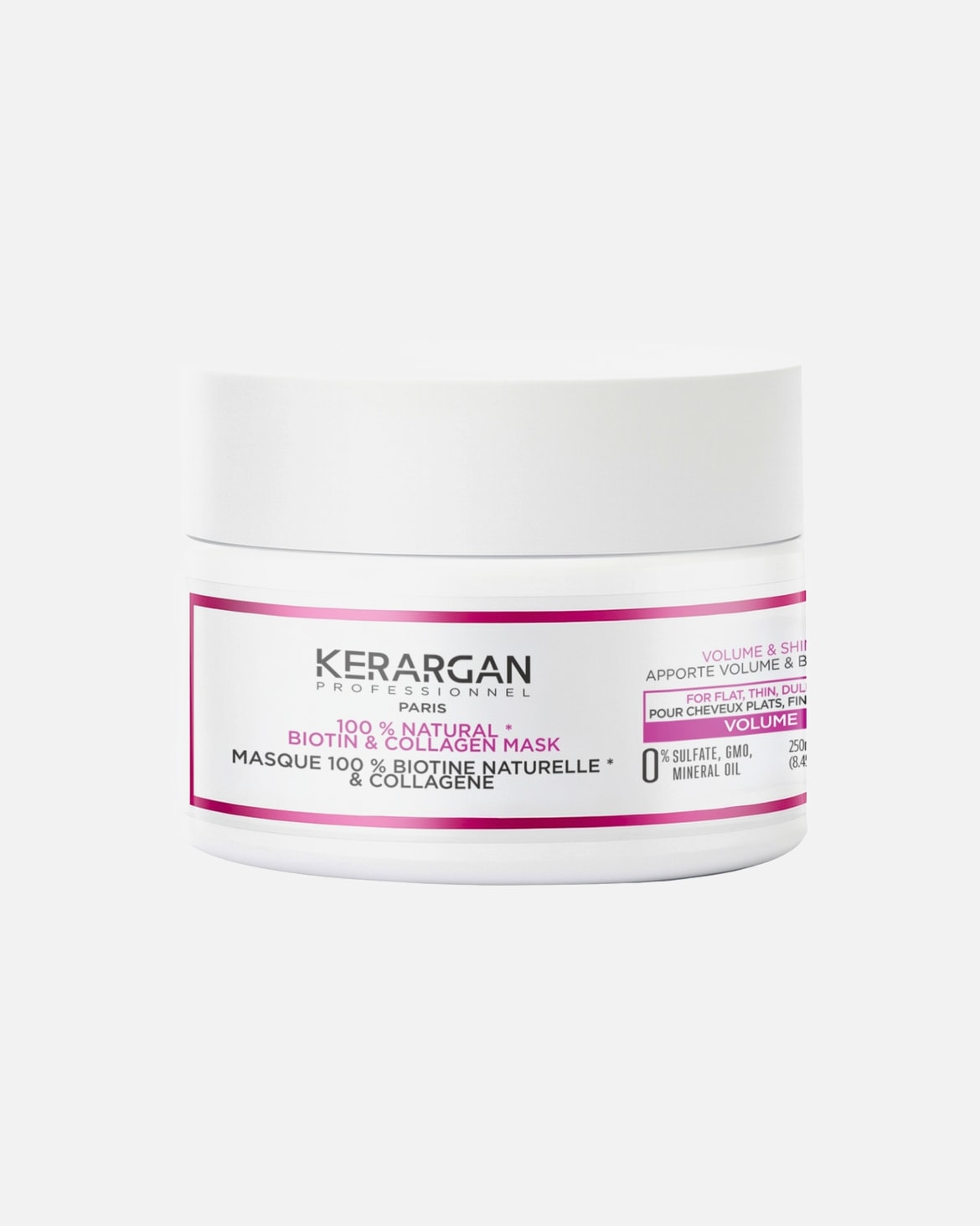 Cure cheveux pour Unisexe Kerargan Kerargan - Masque Volumisant à la Biotine & Collagène Kerargan - Masque Volumisant à la Biotine & Collagène