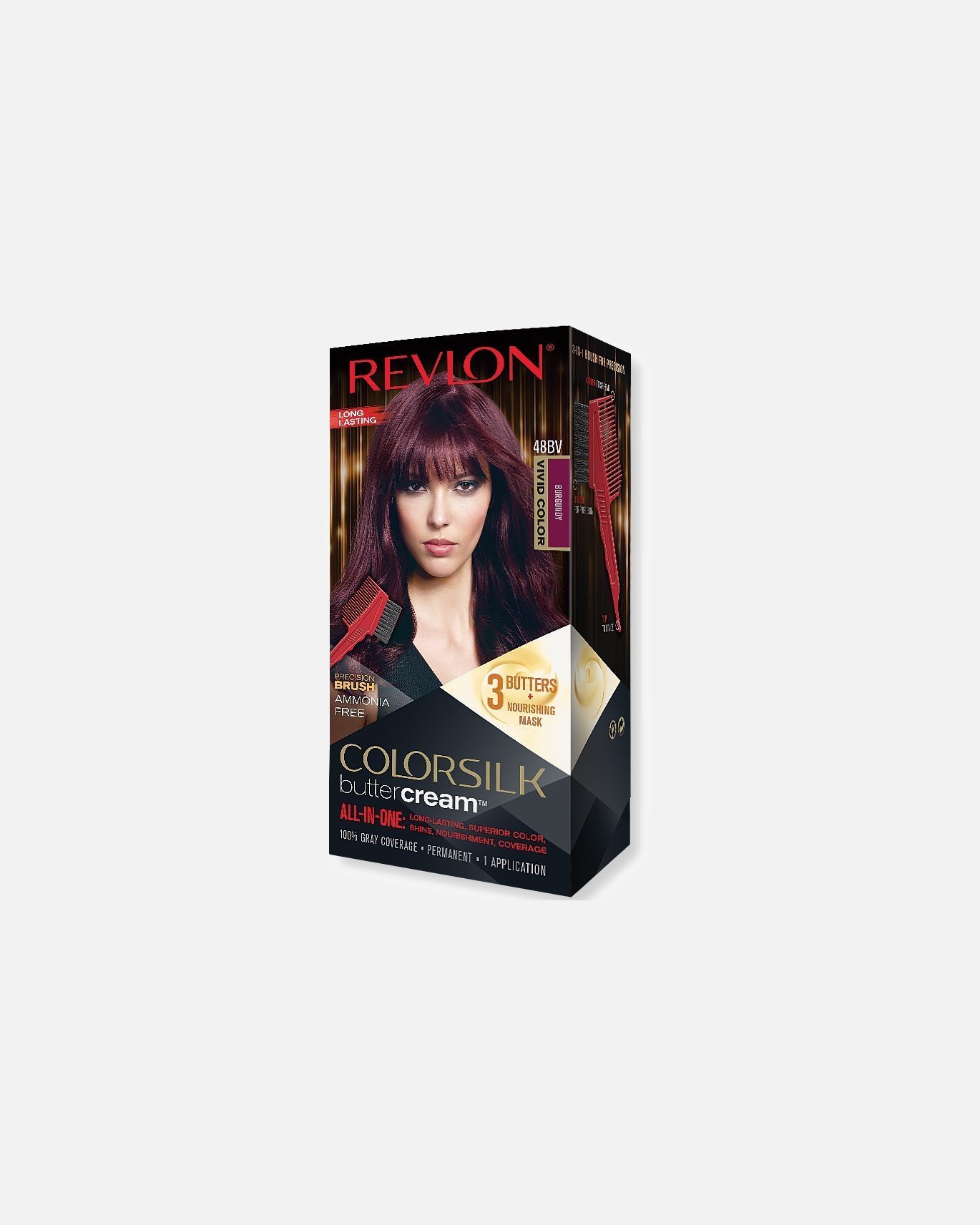 Coloration cheveux pour Unisexe Revlon Coloration Permanente Butter Cream Colorsilk 48BV Bourgogne