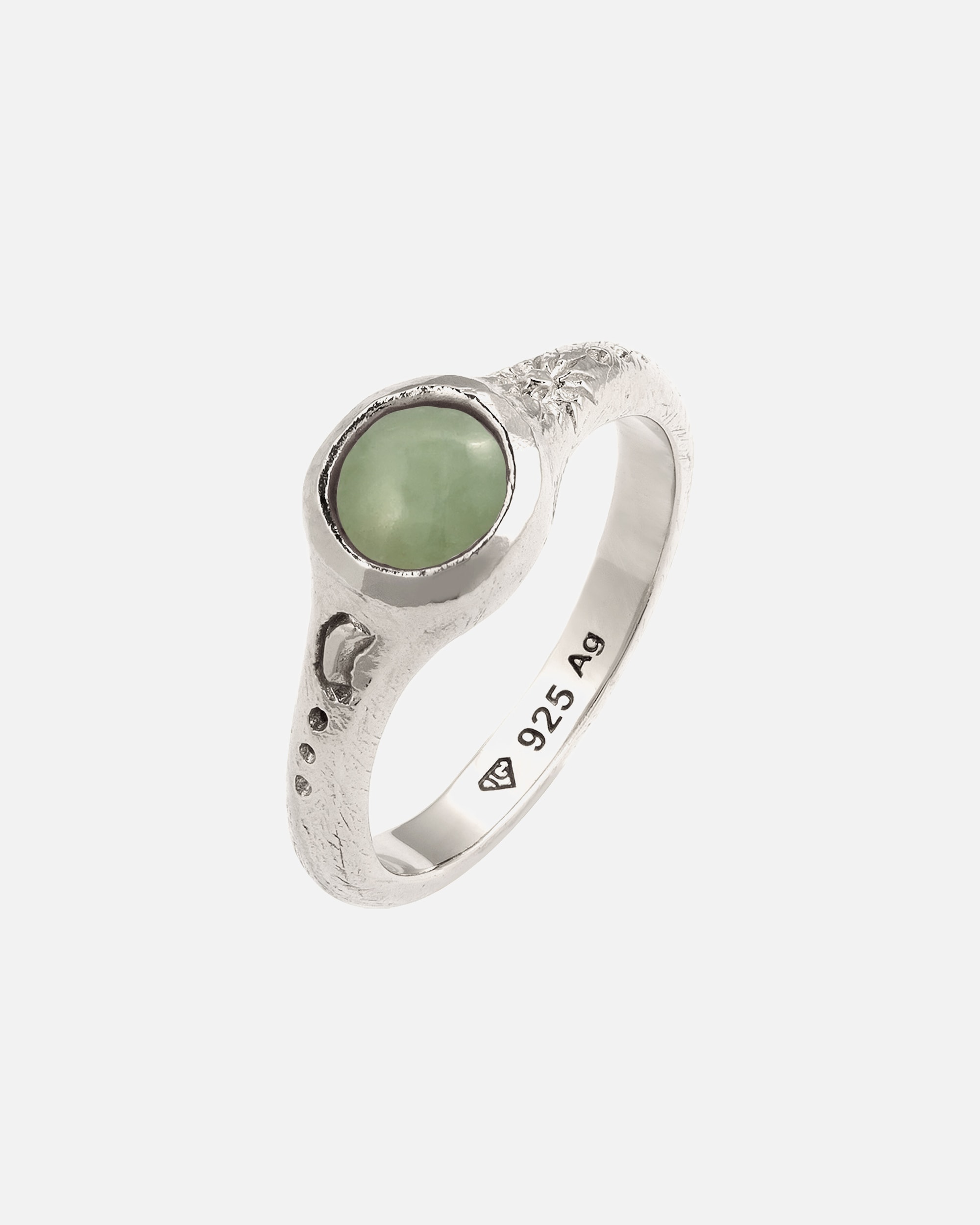 Bague pour Femme Haze & Glory Default Brand Line Bague Cercle Sun Stone Orange 925 Sterling Silver 54