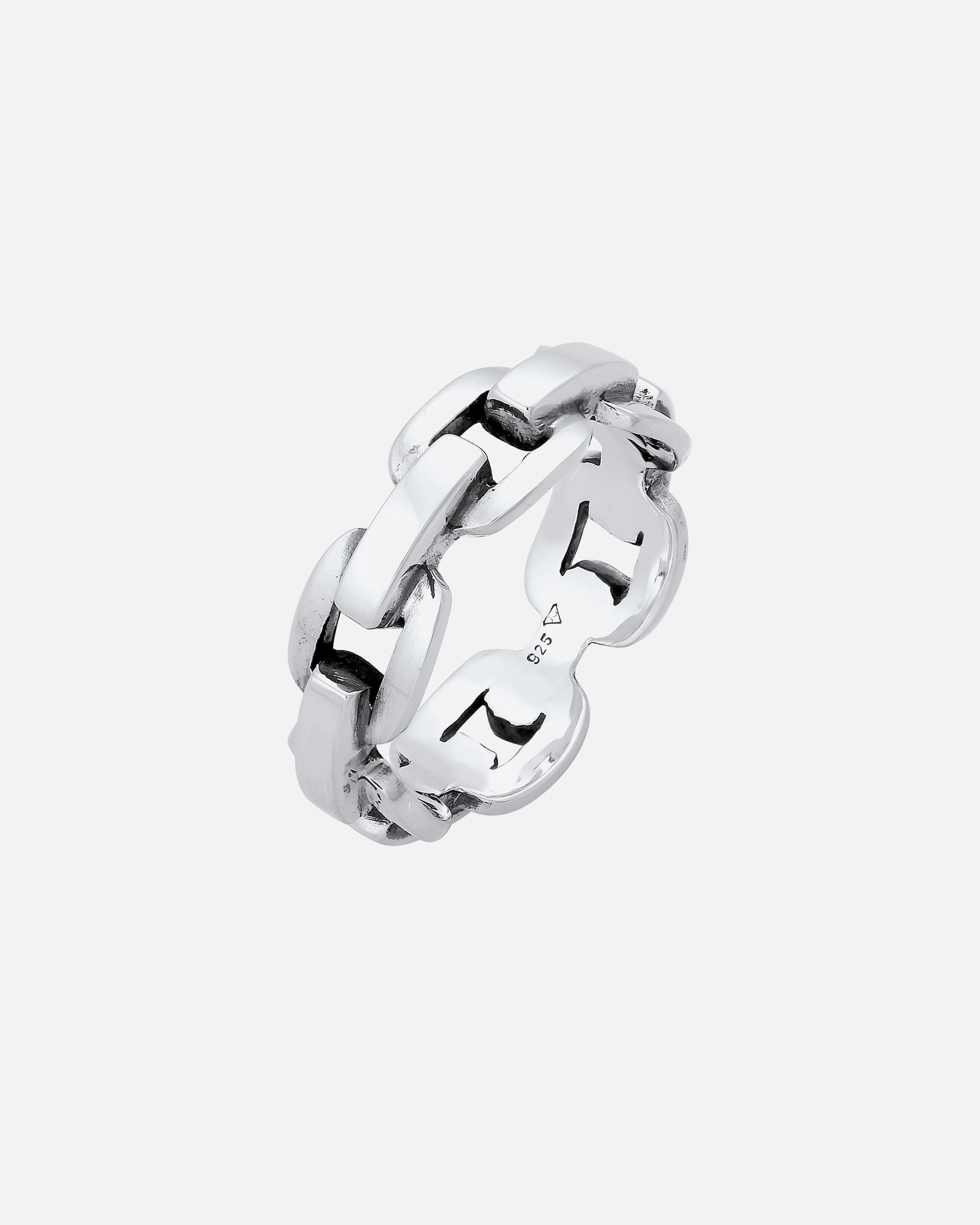 Bague pour Homme KUZZOI Hommes Ancre Anneau chaîne tendance Argent 925 56