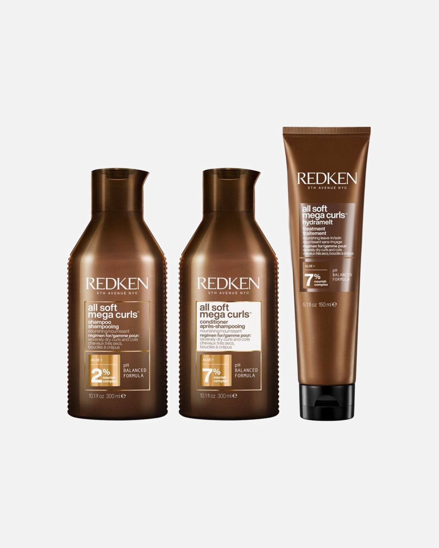 Coffret soin cheveux pour Femme Redken All Soft Mega Curls CoffretHydramelt 1 pièce