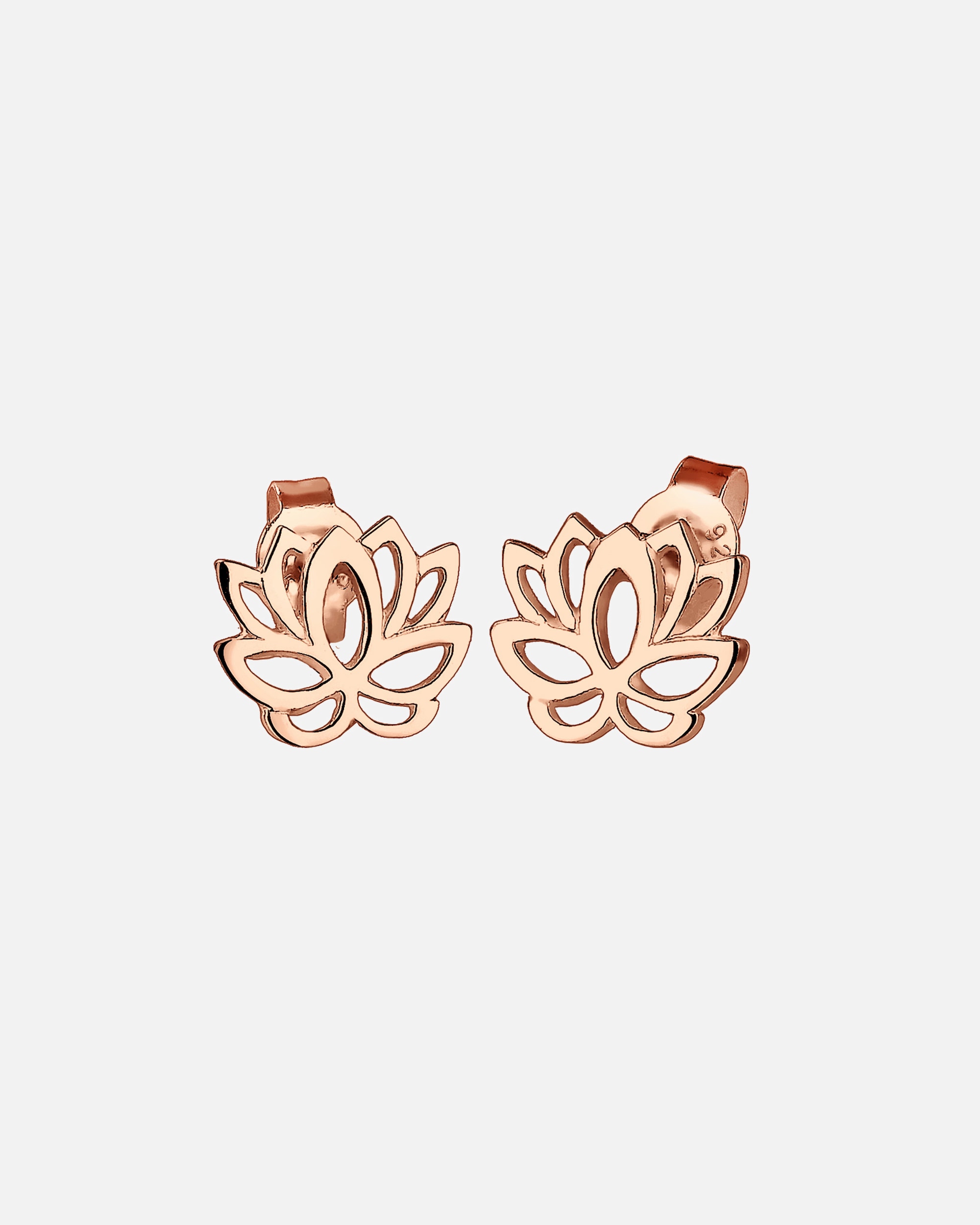 Boucles d'oreilles pour Femme Elli Fleur de lotus Fleur Lotus Talisman Argent rosefarben