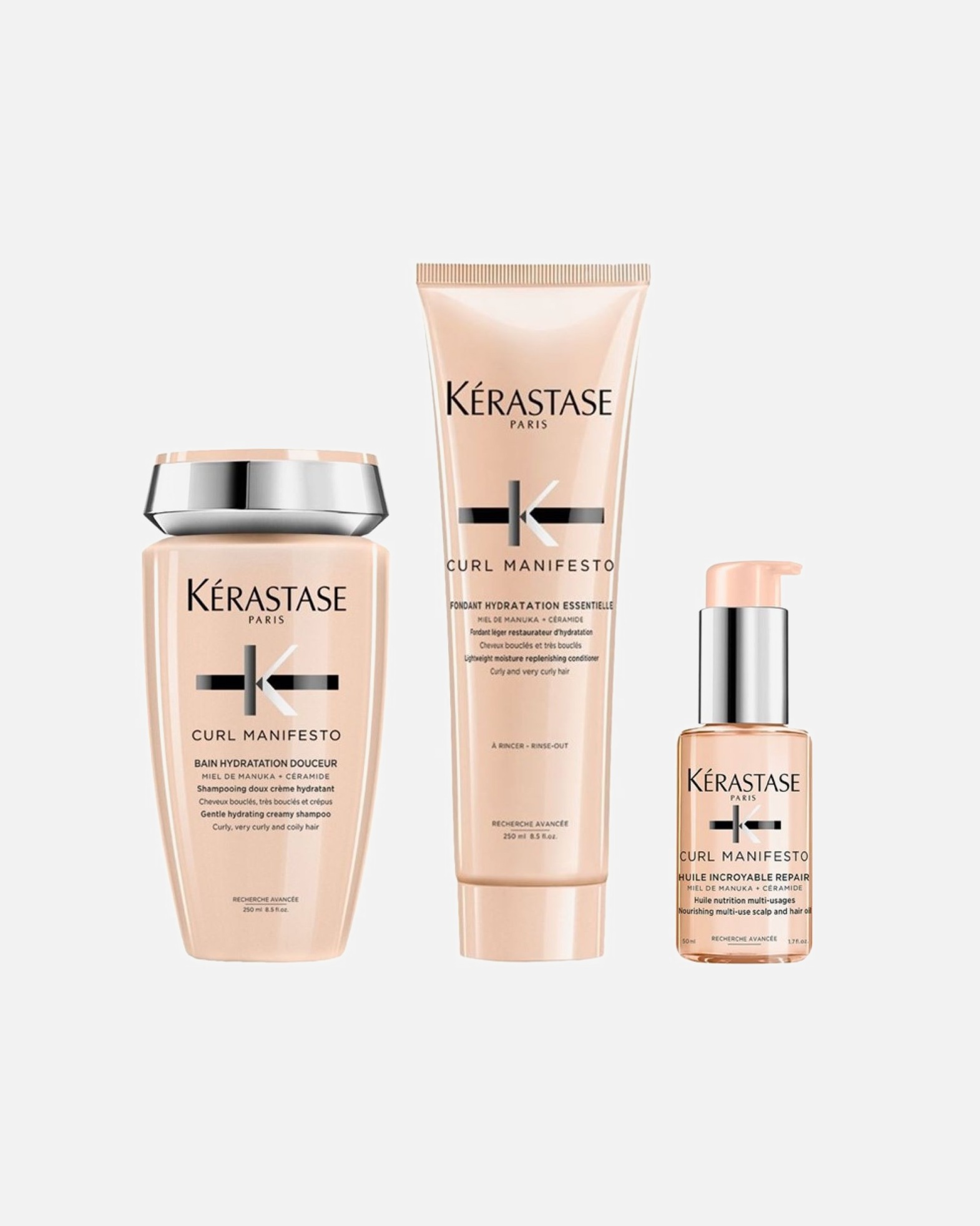 Coffret soin cheveux pour Femme Kérastase Curl Manifesto Coffret Huile (Bain / Fondant / Huile) 1 pièce