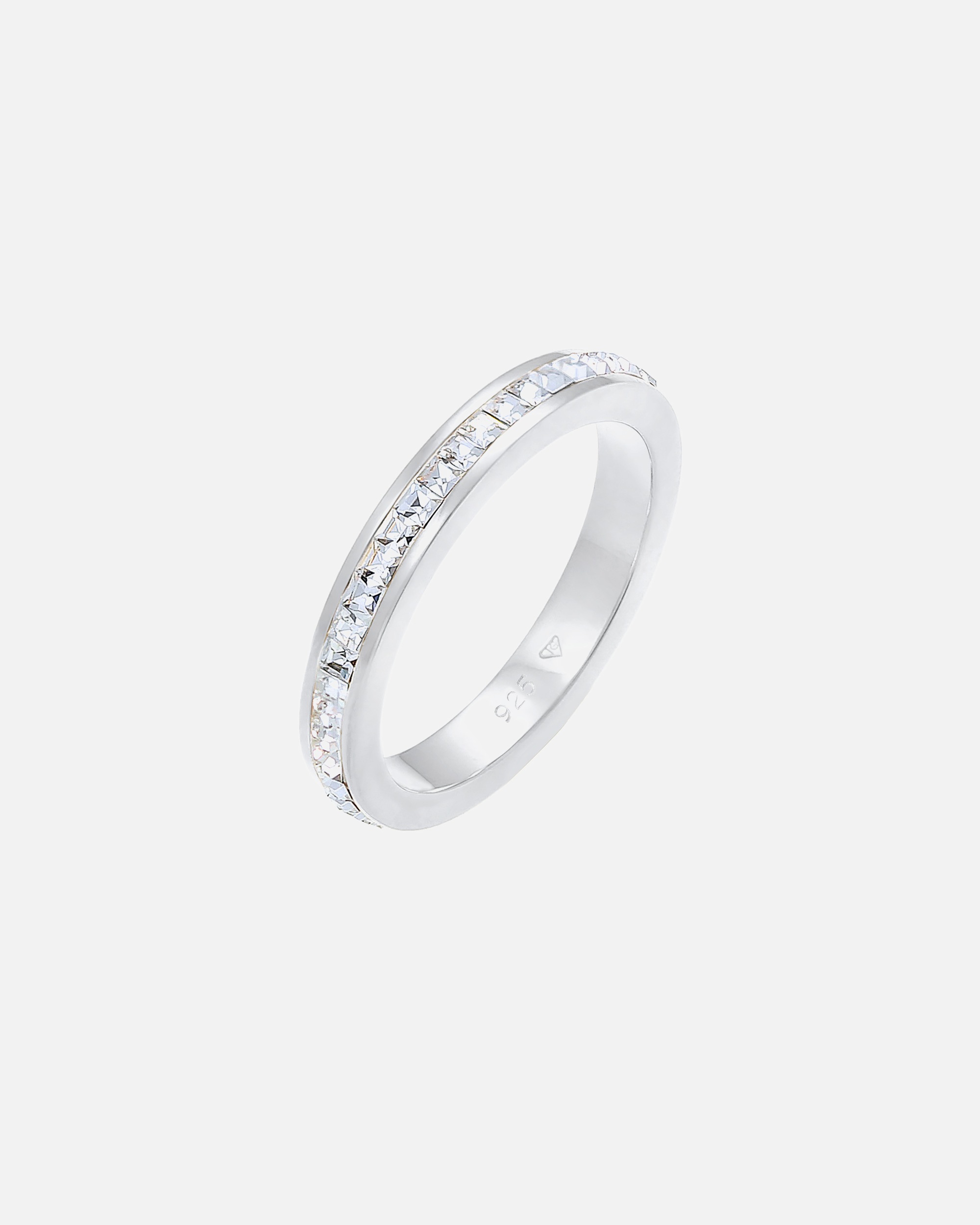 Bague pour Femme Elli PREMIUM Bague forme de Géo Cristaux 925 Argent 54