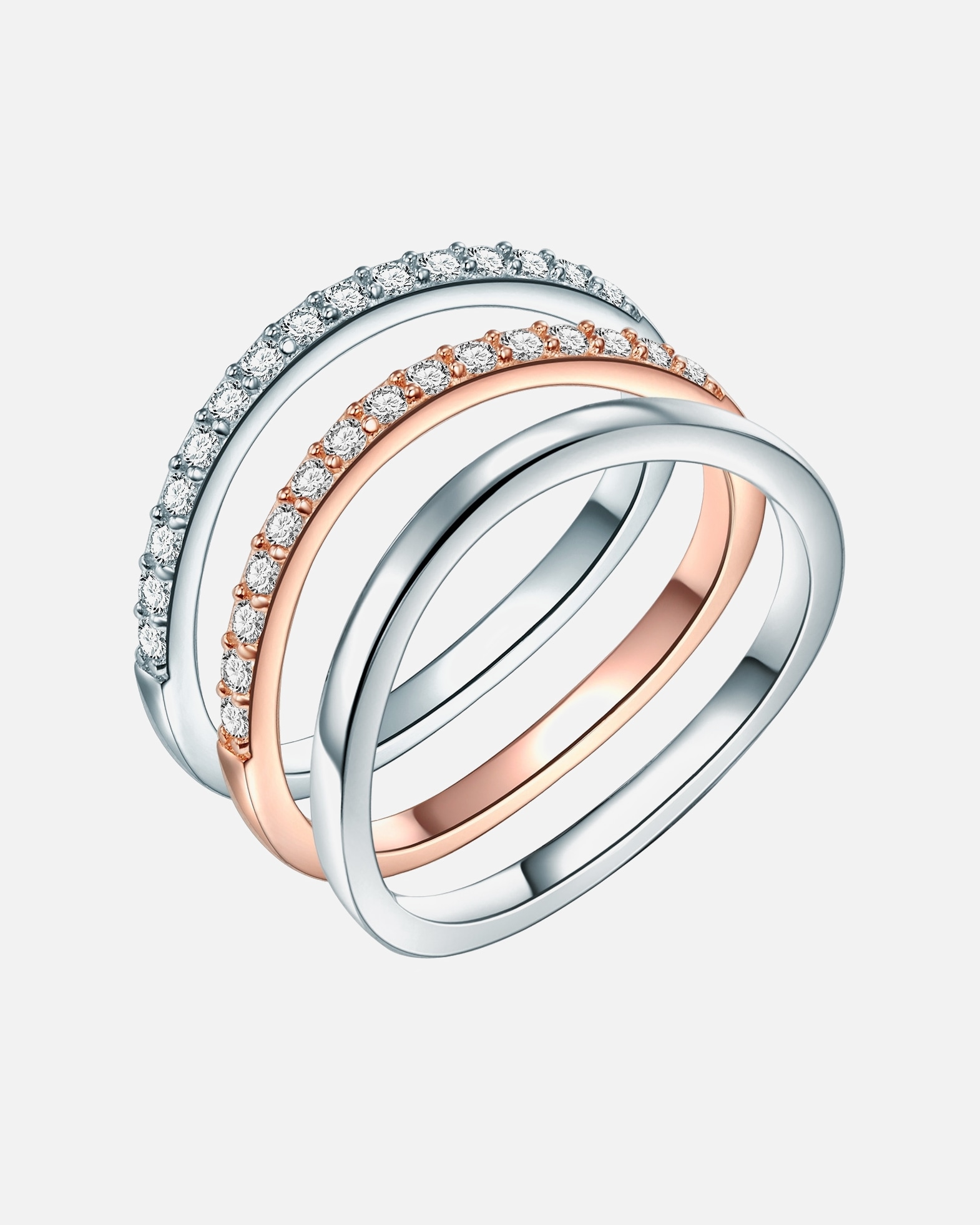 Bague pour Femme Rafaela Donata Bague en argent Argent sterling Oxyde de zirconium (CZ) en Argent 62