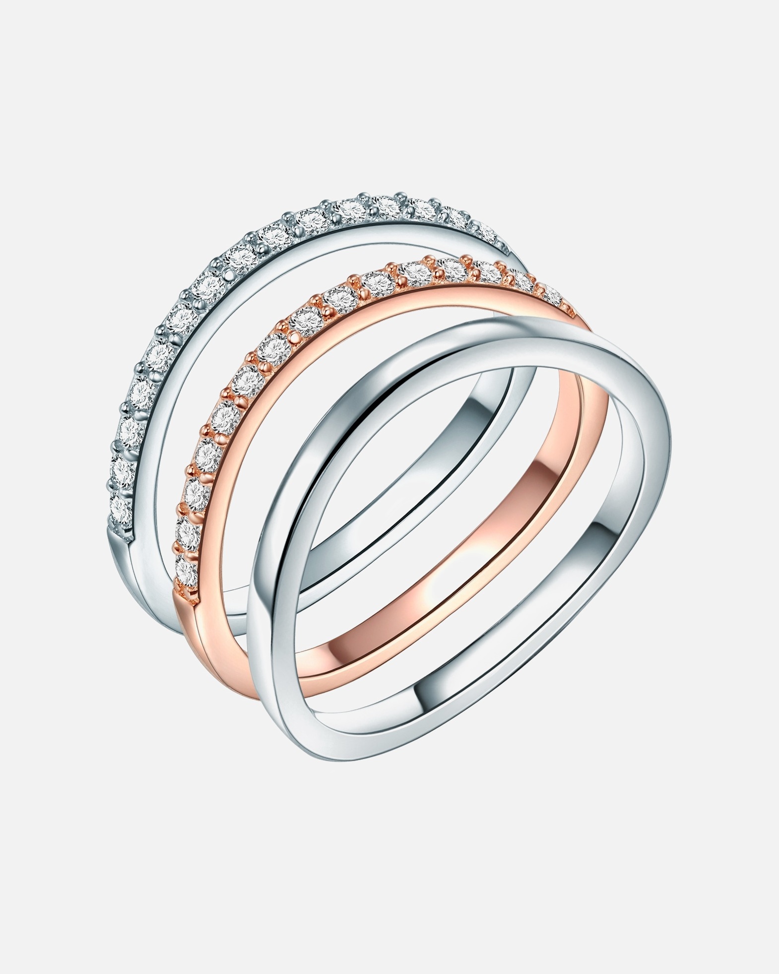 Bague pour Femme Rafaela Donata Bague en argent Argent sterling Oxyde de zirconium (CZ) en Argent 50