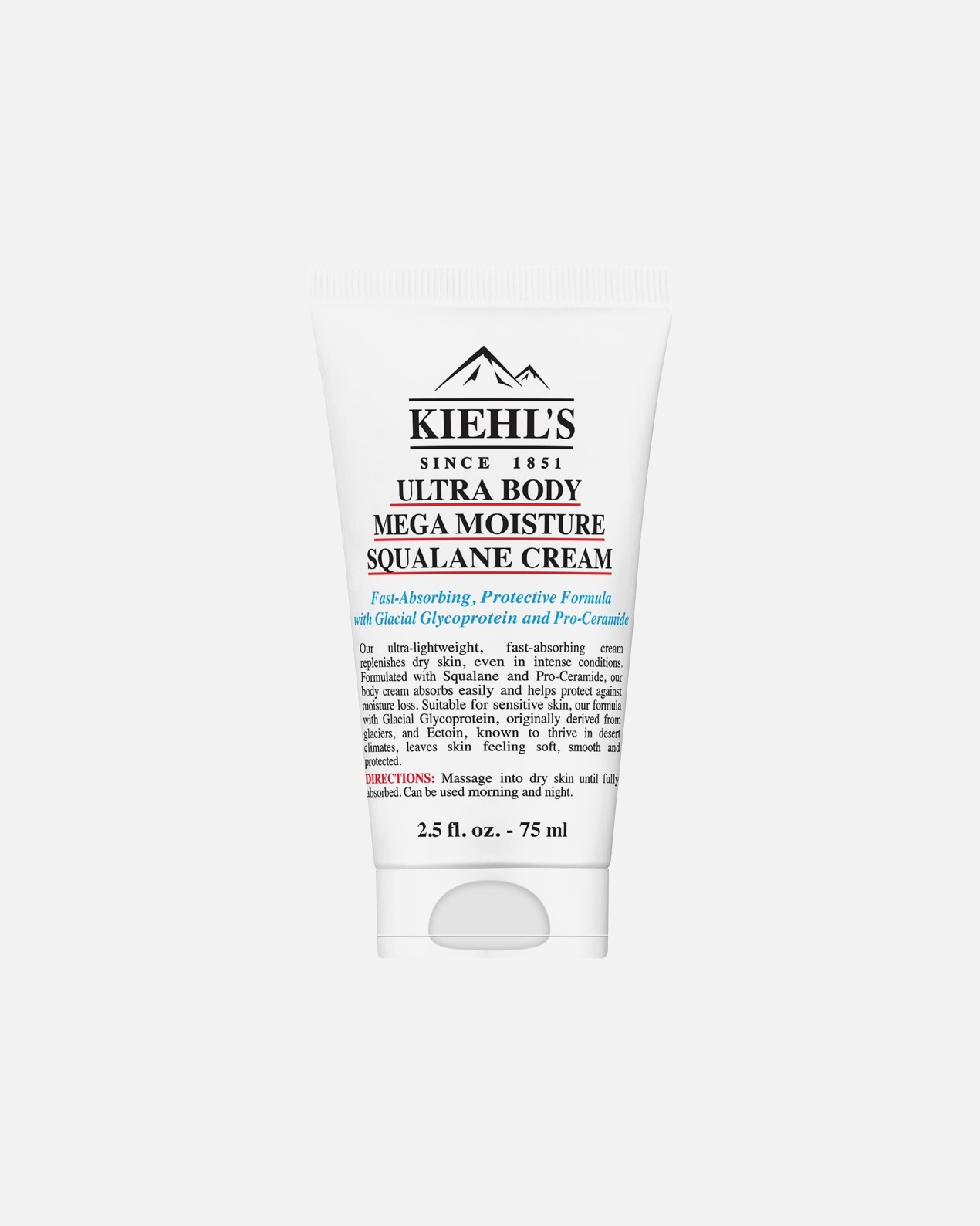 Crème pour le corps pour Unisexe Kiehl’s ULTRA BODY Crème Corps Hydratation Intense au Squalane 75 ml