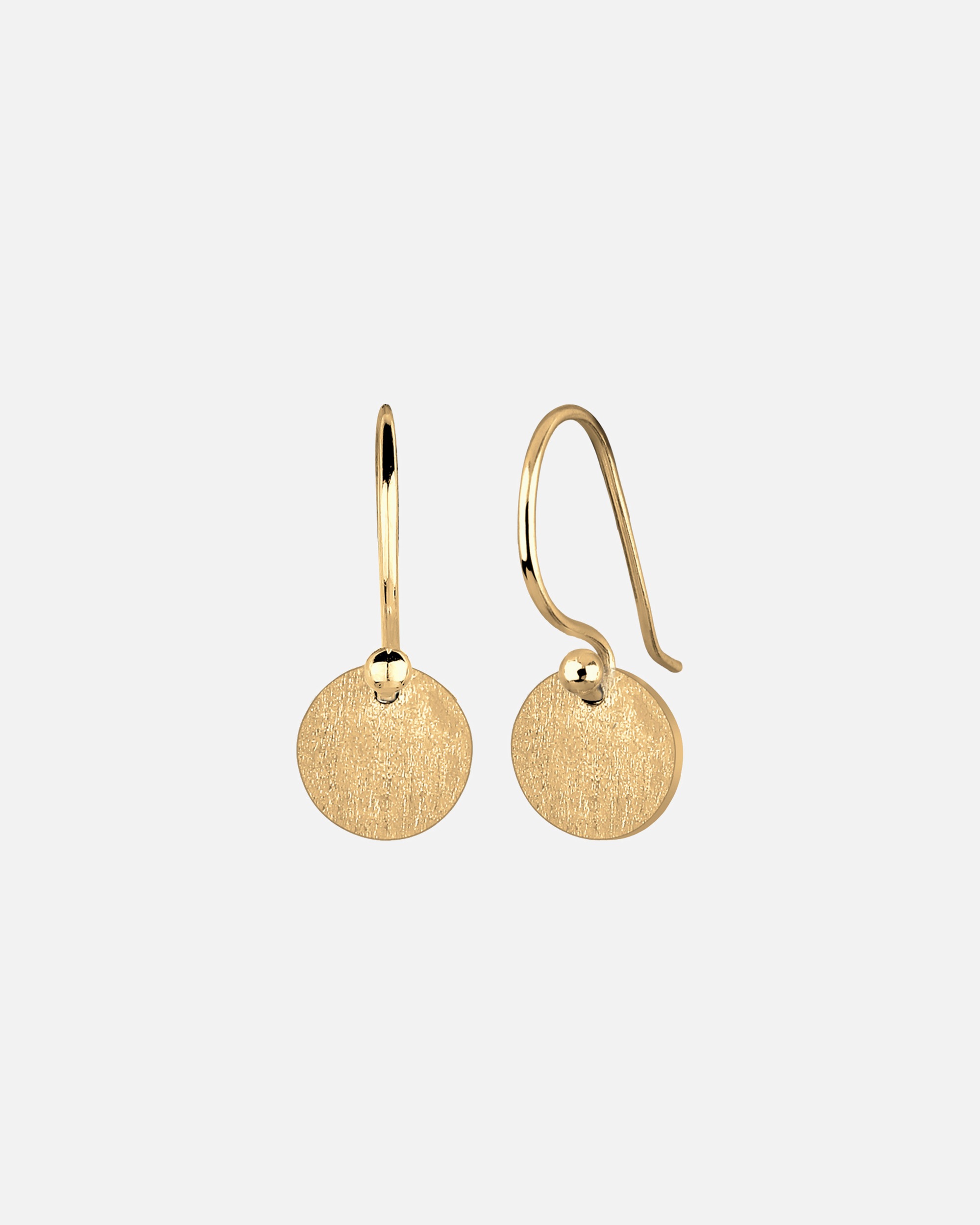 Boucles d'oreilles pour Femme Elli Cercle Géo Rond Tendance Minimaliste Mat Argent 925 goldfarben