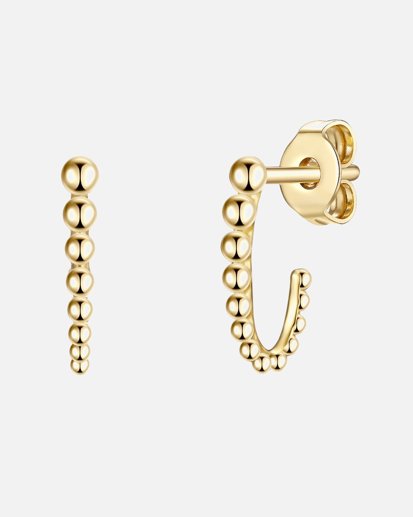 Boucles d'oreilles pour Femme Lulu & Jane Boucles d´oreilles en Laiton en Or jaune 11,9 mm