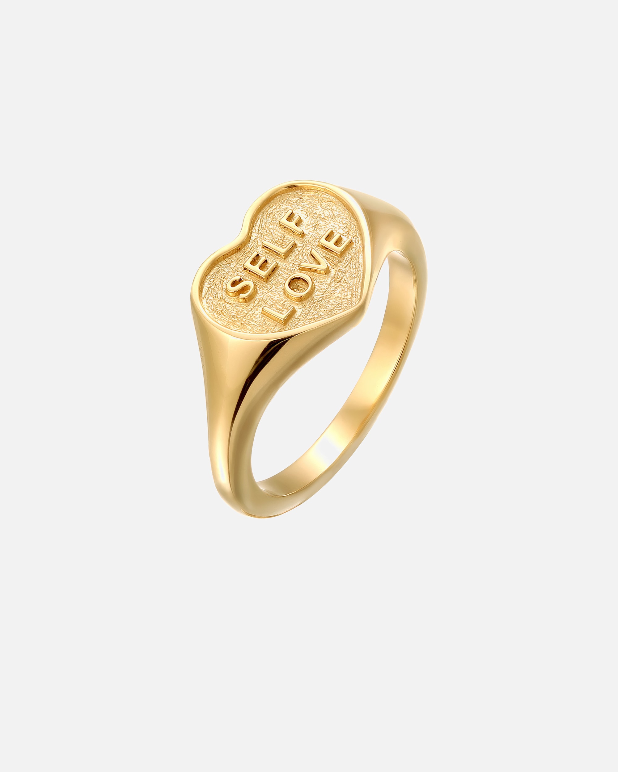 Bague pour Femme Bague Signet Coeur 925 Sterling Silver 54