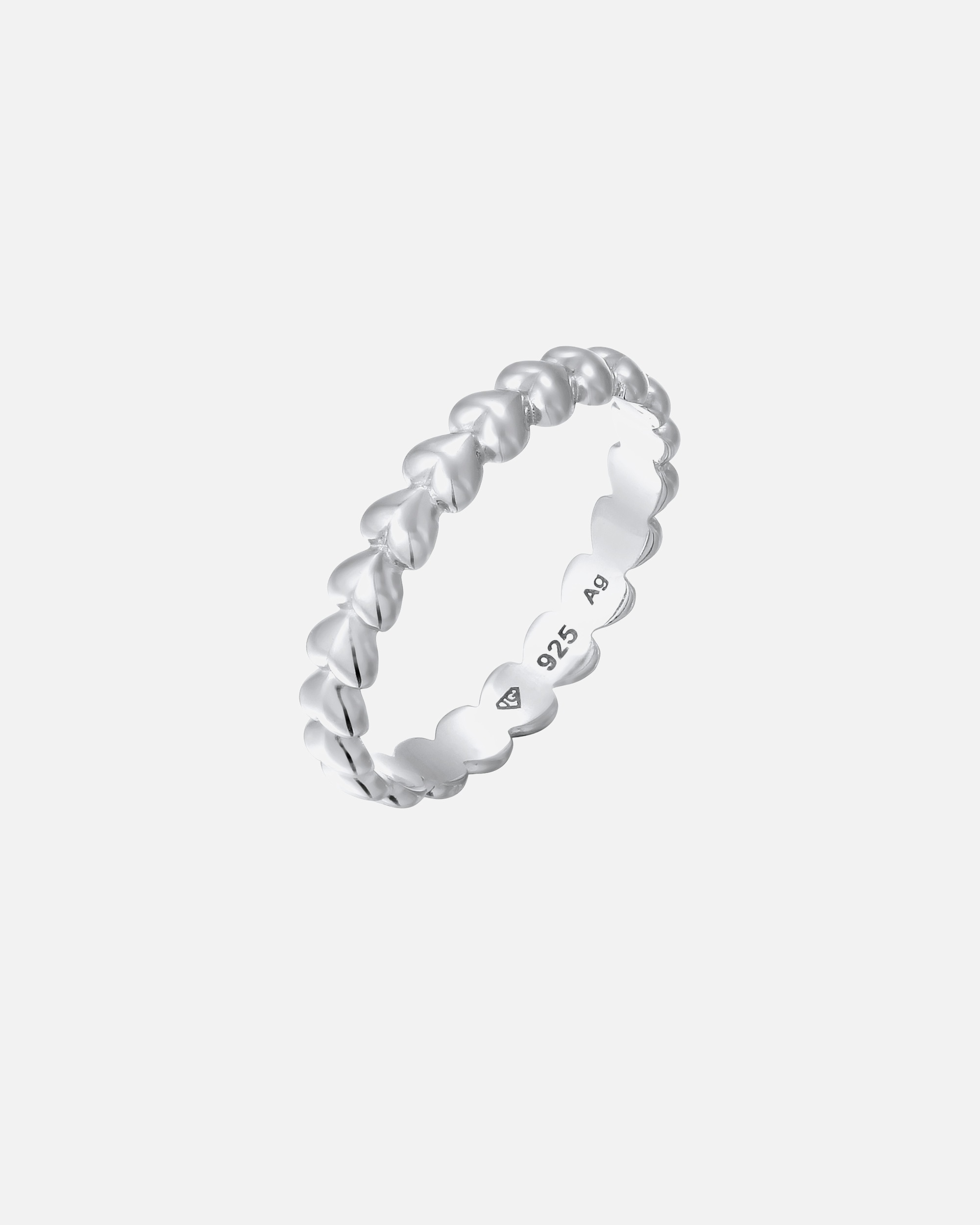 Bague pour Femme Elli Bague sans pierres Cœur 925 Sterling Silver 58