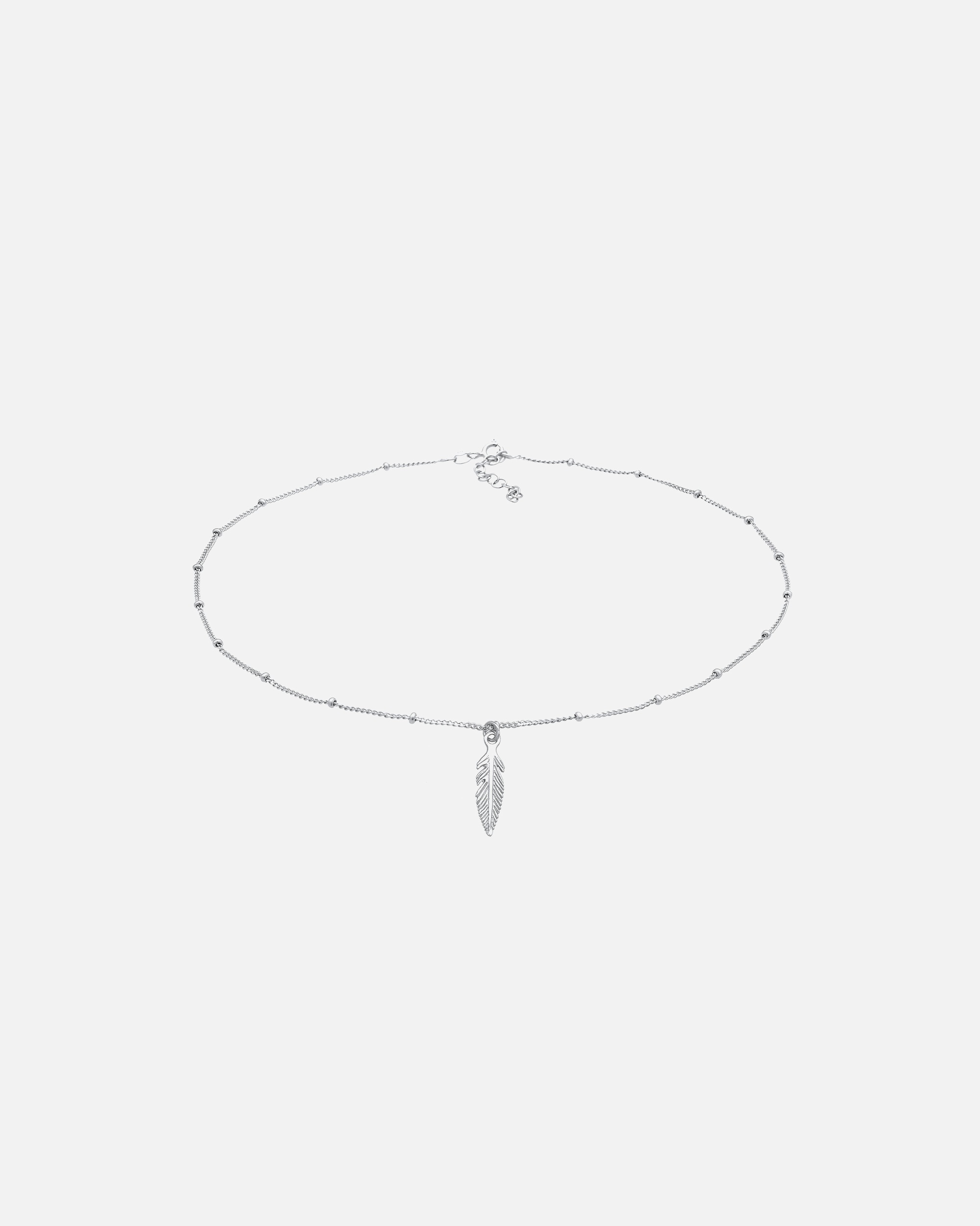 Collier pour Femme Elli Pendentif femme choker plume boho en argent sterling 925 36