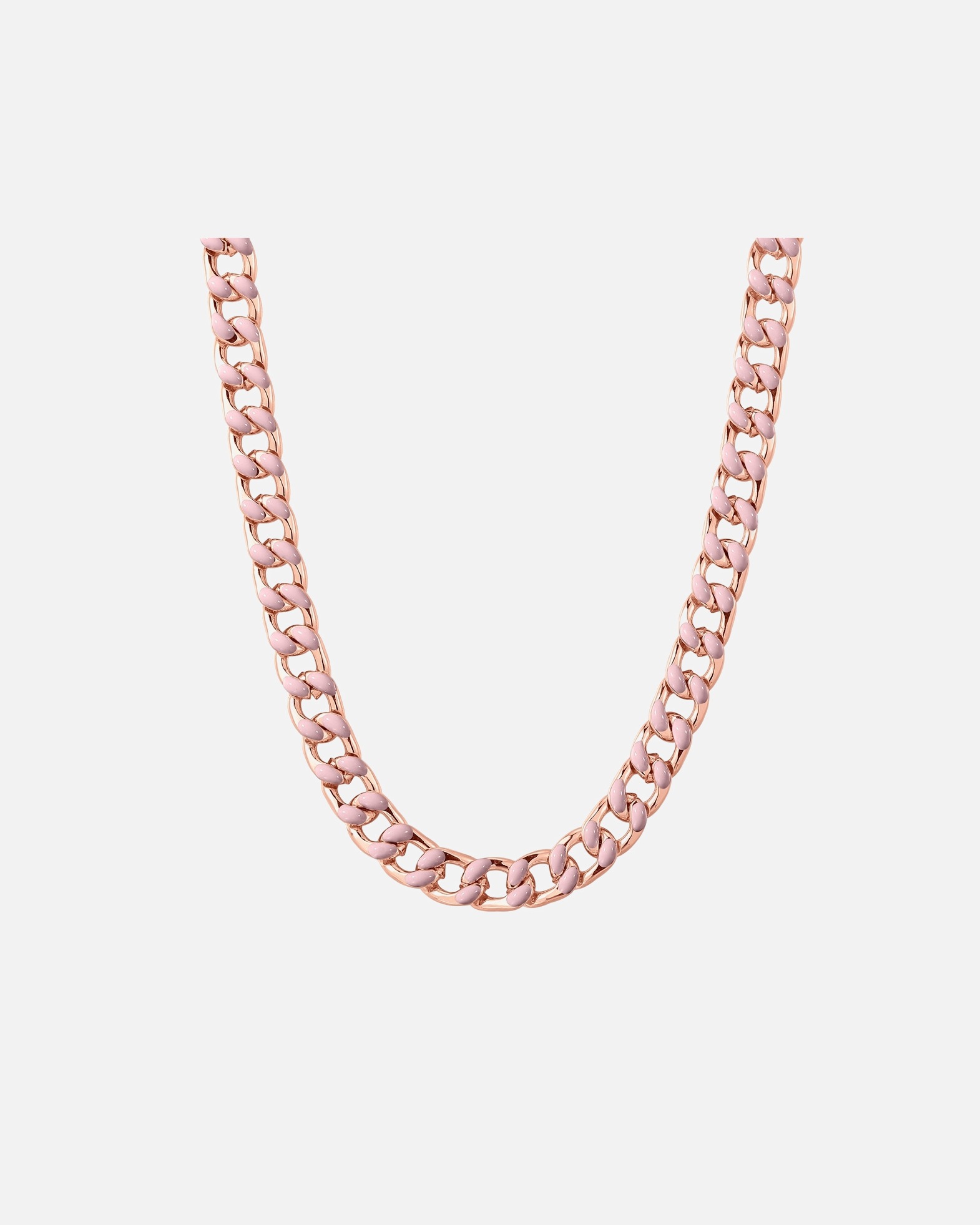Collier pour Femme Yokoamii Chaîne en Alliage de fer en Or rose 40,0 cm Basiskette + 5,0 cm Verlängerung
