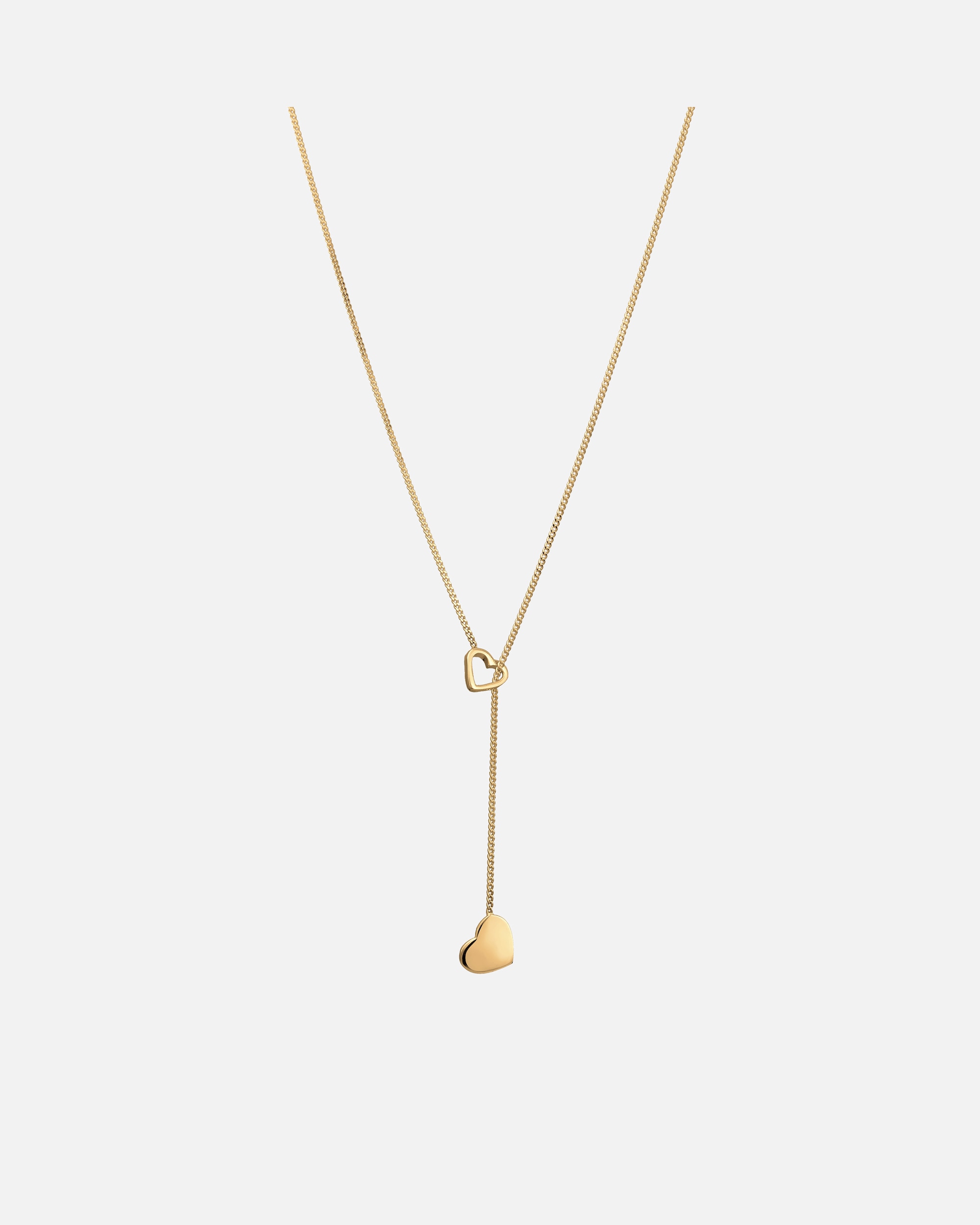 Collier pour Femme Elli Femmes Y chaîne pendentif coeur amour en argent sterling 925 goldfarben