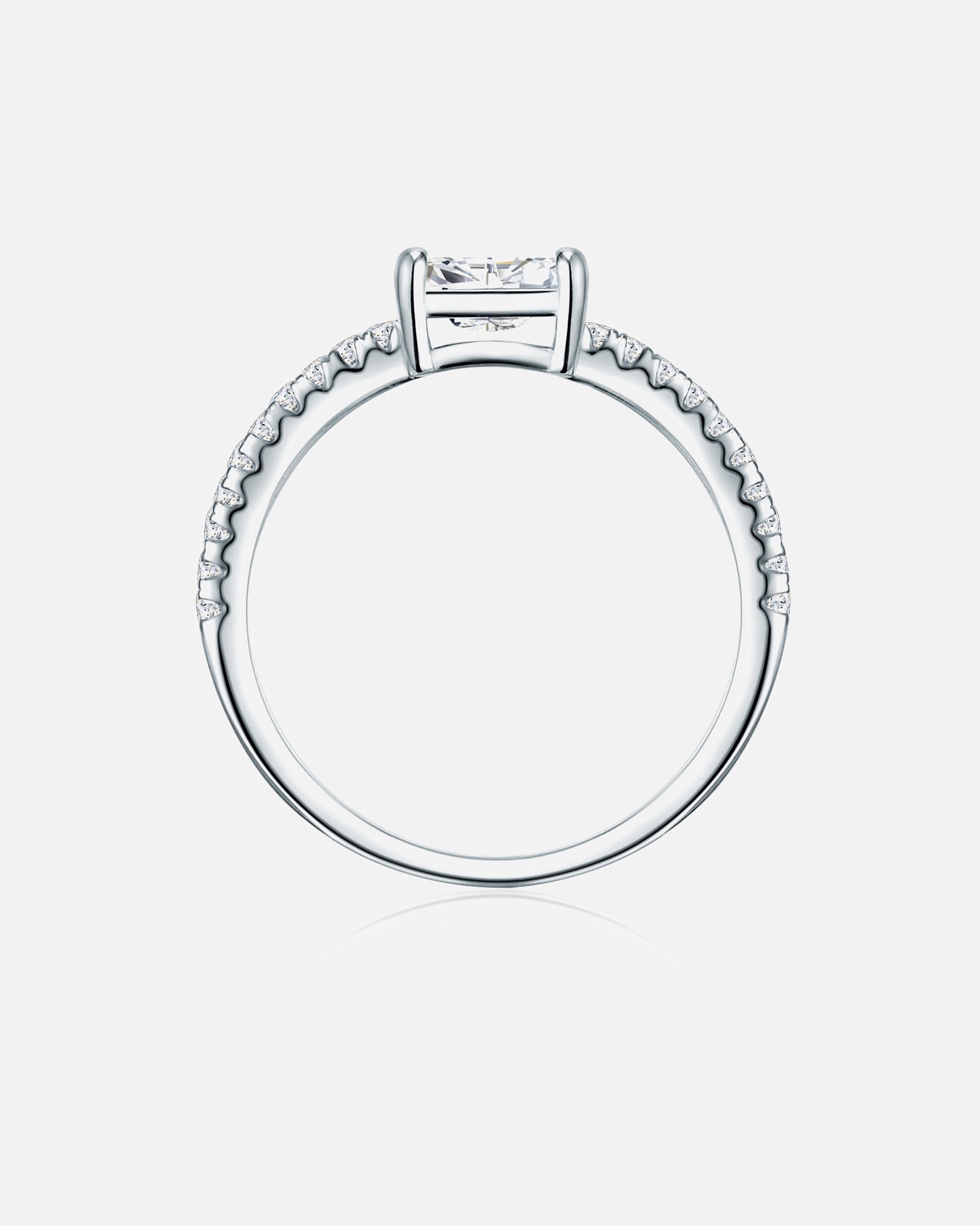 Bague pour Femme Trilani Bague en argent Argent sterling Oxyde de zirconium (CZ) en Argent 50