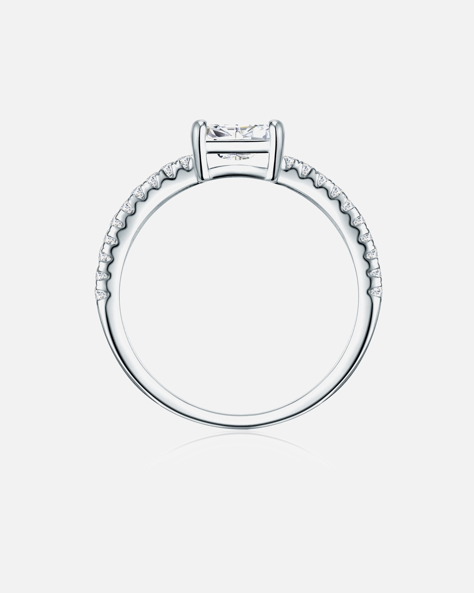 Bague pour Femme Trilani Bague en argent Argent sterling Oxyde de zirconium (CZ) en Argent 52