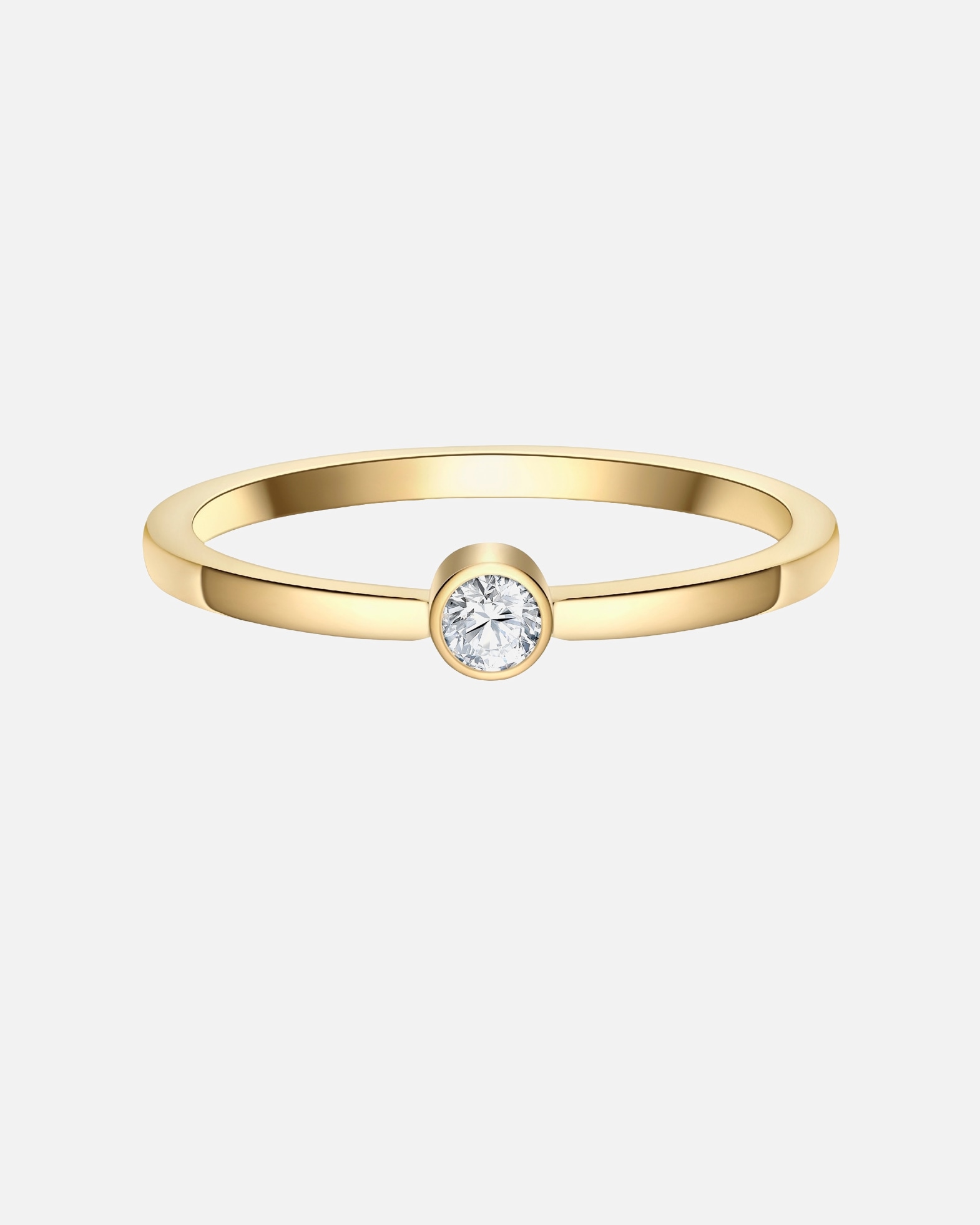 Bague pour Femme Eastside Bague en Acier inoxydable en Or jaune 52