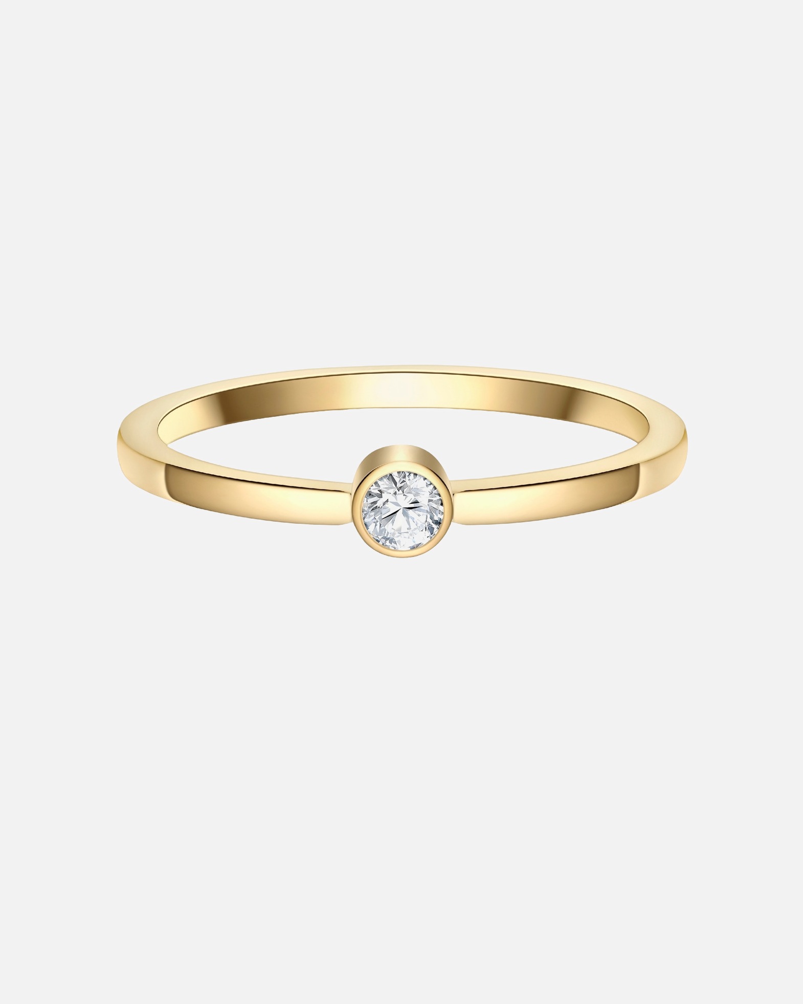 Bague pour Femme Eastside Bague en Acier inoxydable en Or jaune 54