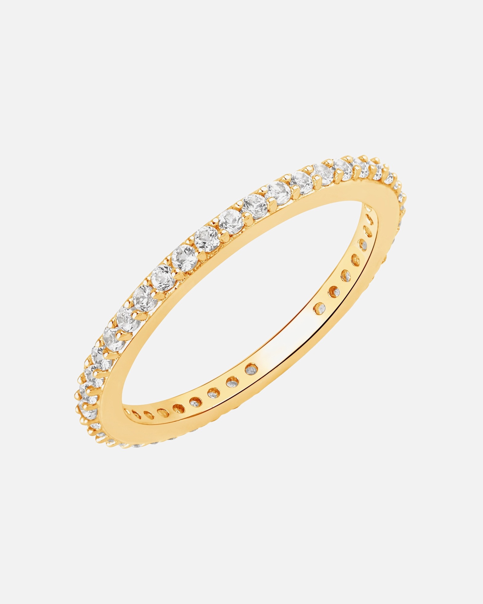 Bague pour Femme Rafaela Donata Bague en Argent sterling Or jaune 54