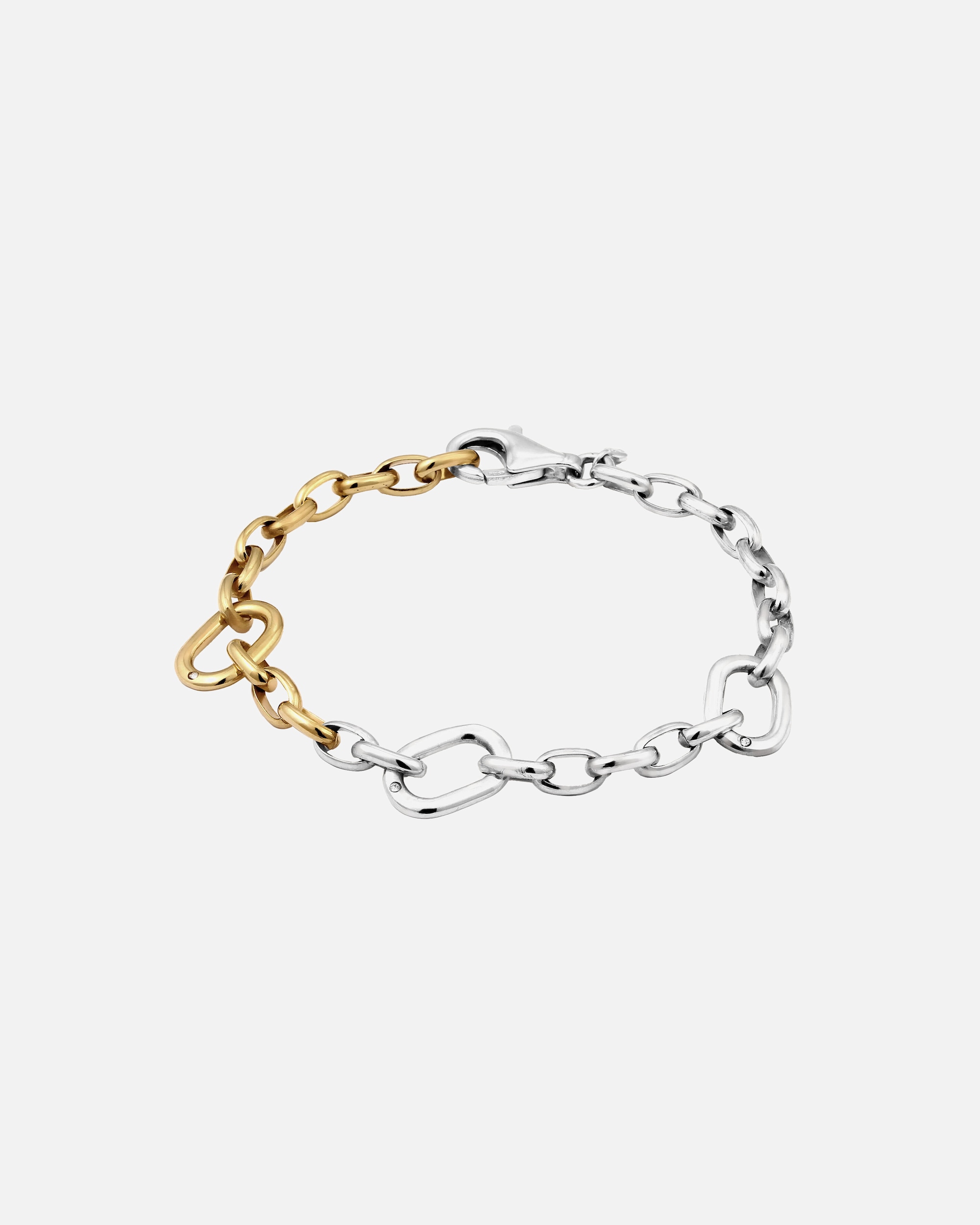 Bracelet pour Femme Elli Bracelet sans pierre Cristaux de verre Blanc 925 Argent Sterling 19