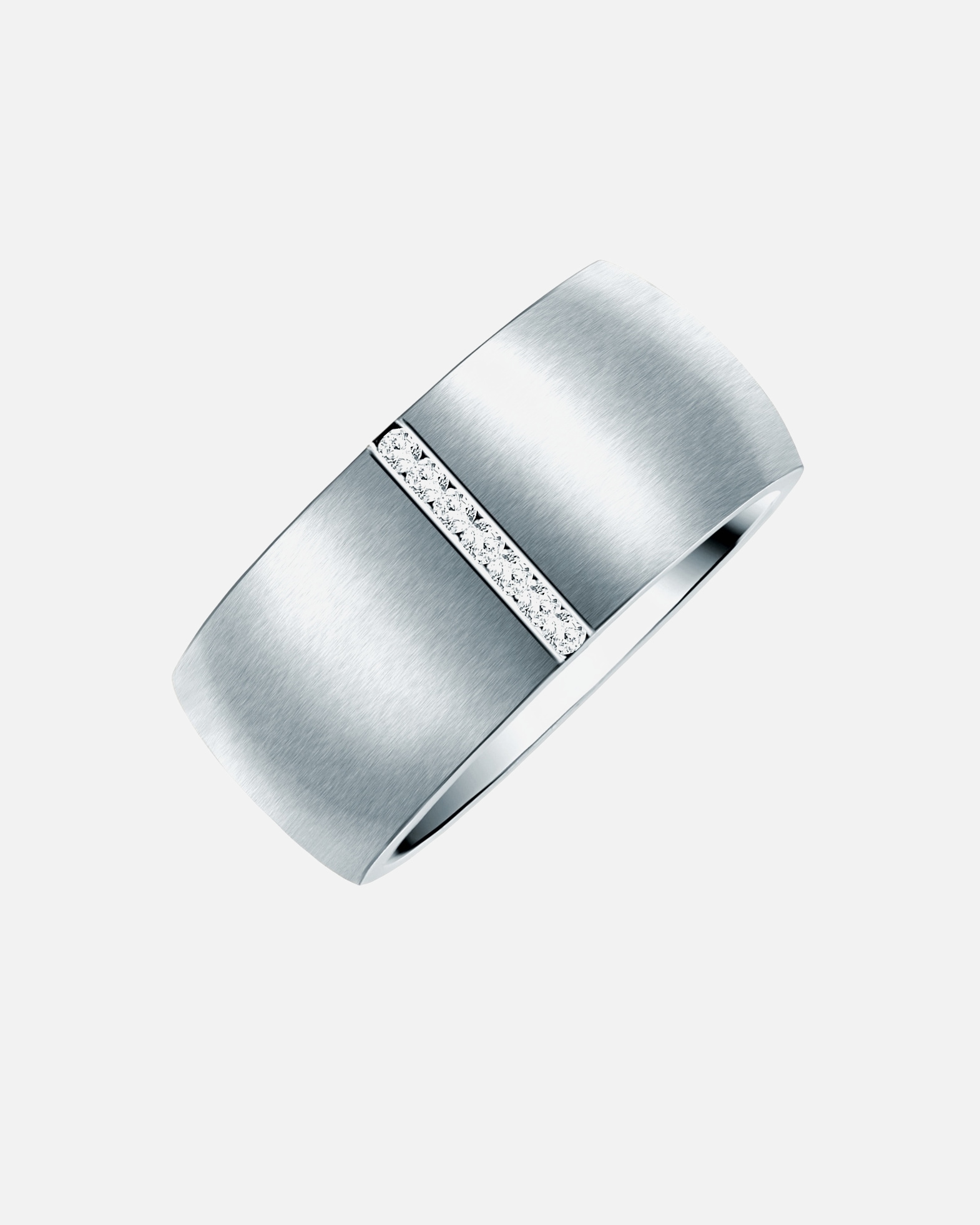 Bague pour Femme Rafaela Donata Bague de cristaux Swarovski® Acier inoxydable Orné de cristaux Swarovski® en Argent 58