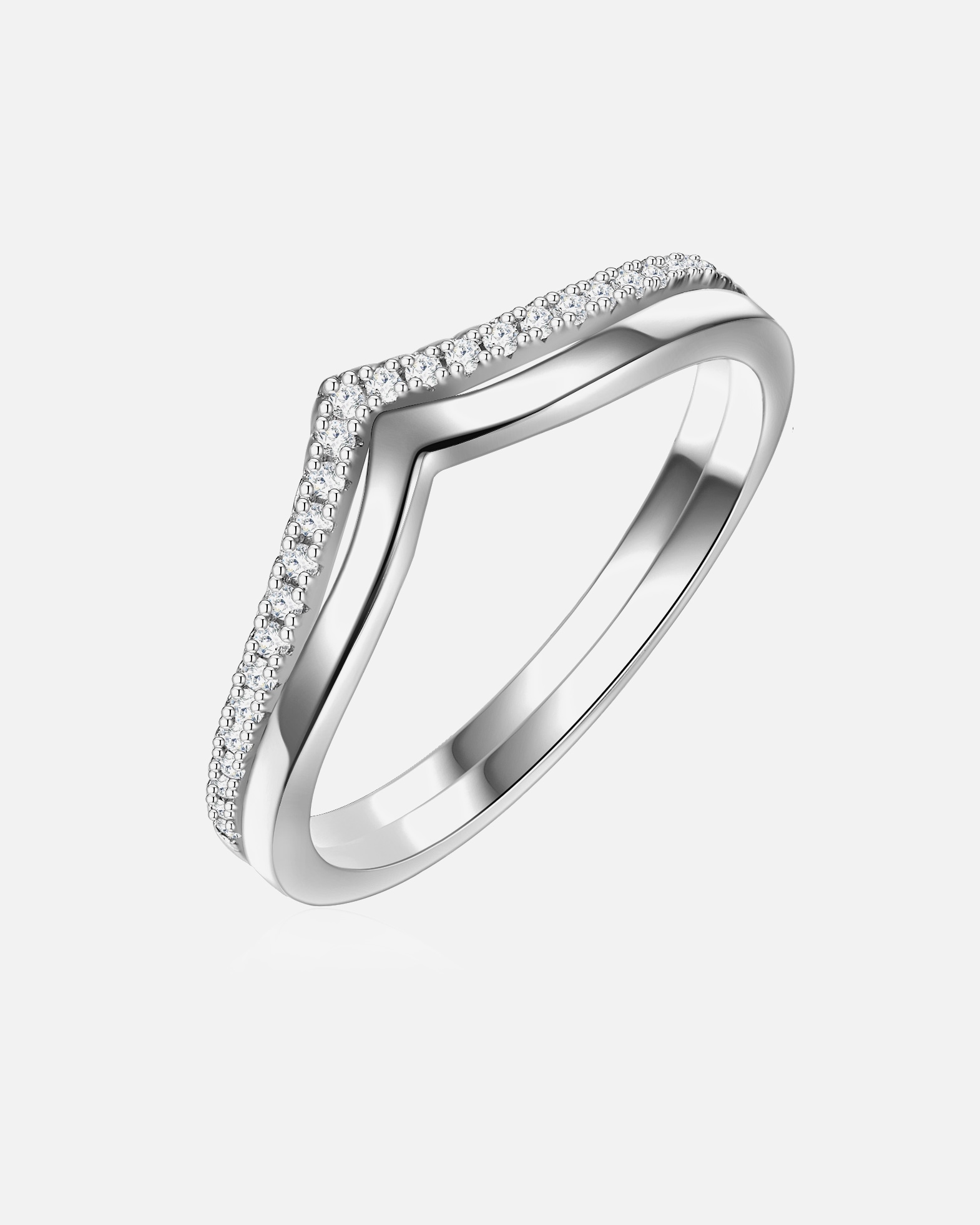 Bague pour Femme Glanzstücke München Bague en argent Argent sterling Oxyde de zirconium (CZ) en Argent 52