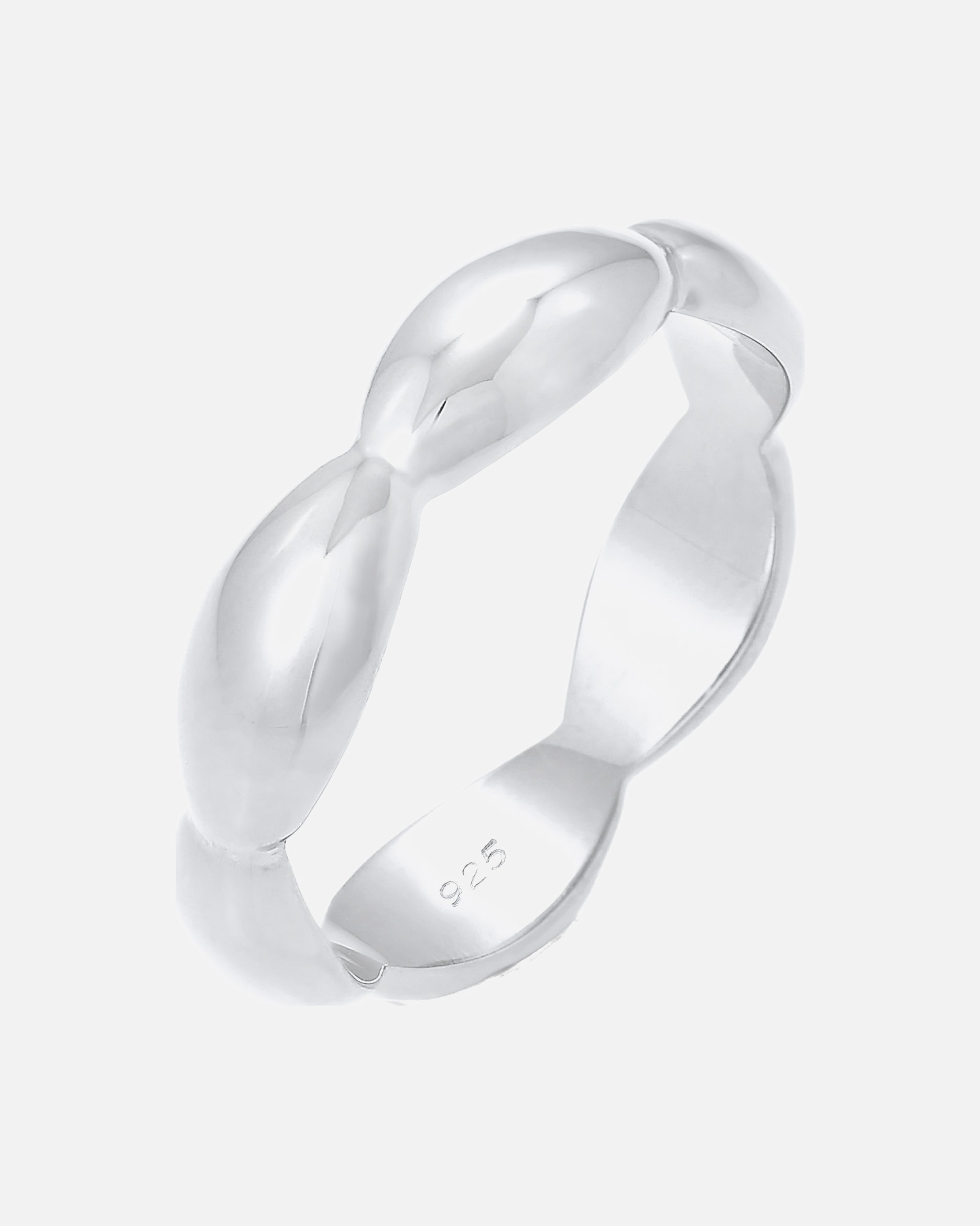 Bague pour Femme Elli Bague Basique Courbe Géo Argent 925 54