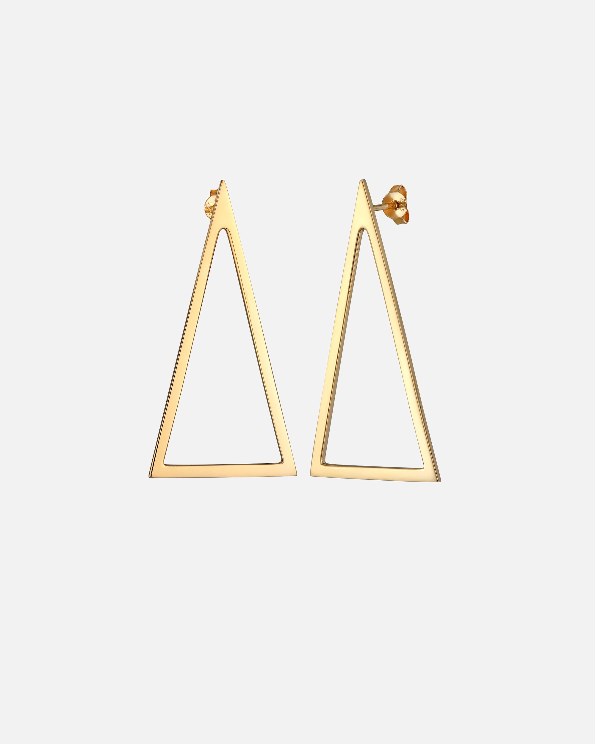 Boucles d'oreilles pour Femme Elli PREMIUM Elli PREMIUM Boucles d'oreilles Femmes pendentif d'oreilles triangle géo tendance en argent sterling 925 plaqué or goldfarben