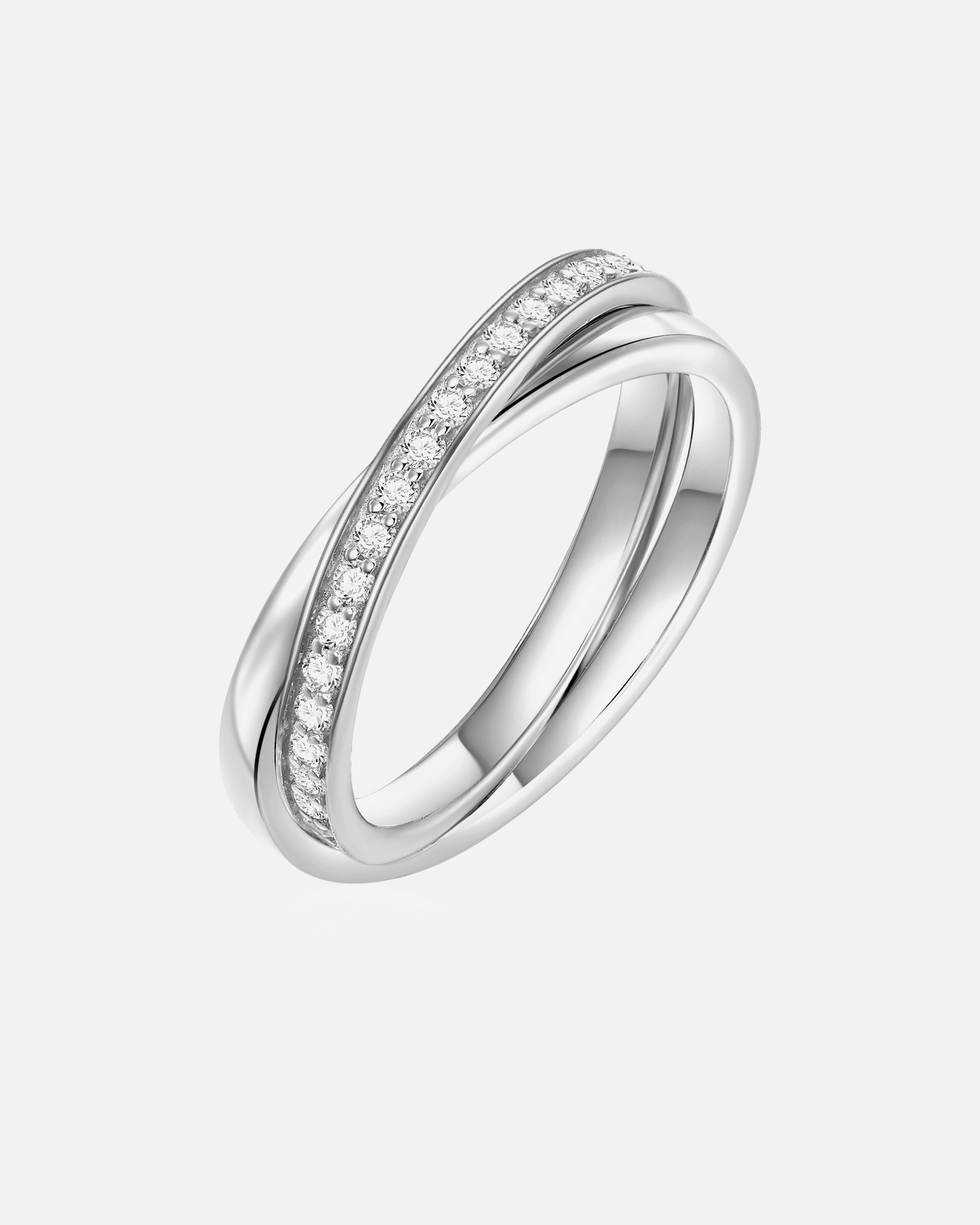 Bague pour Femme Glanzstücke München Bague en argent Argent sterling Oxyde de zirconium (CZ) en Argent 58