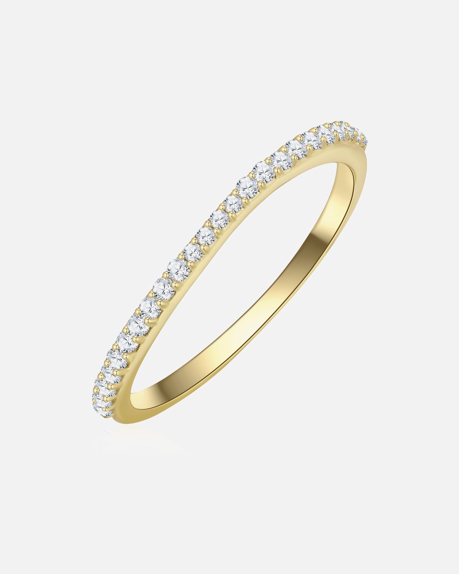 Bague pour Femme Glanzstücke München Bague en Argent sterling en Or jaune 60