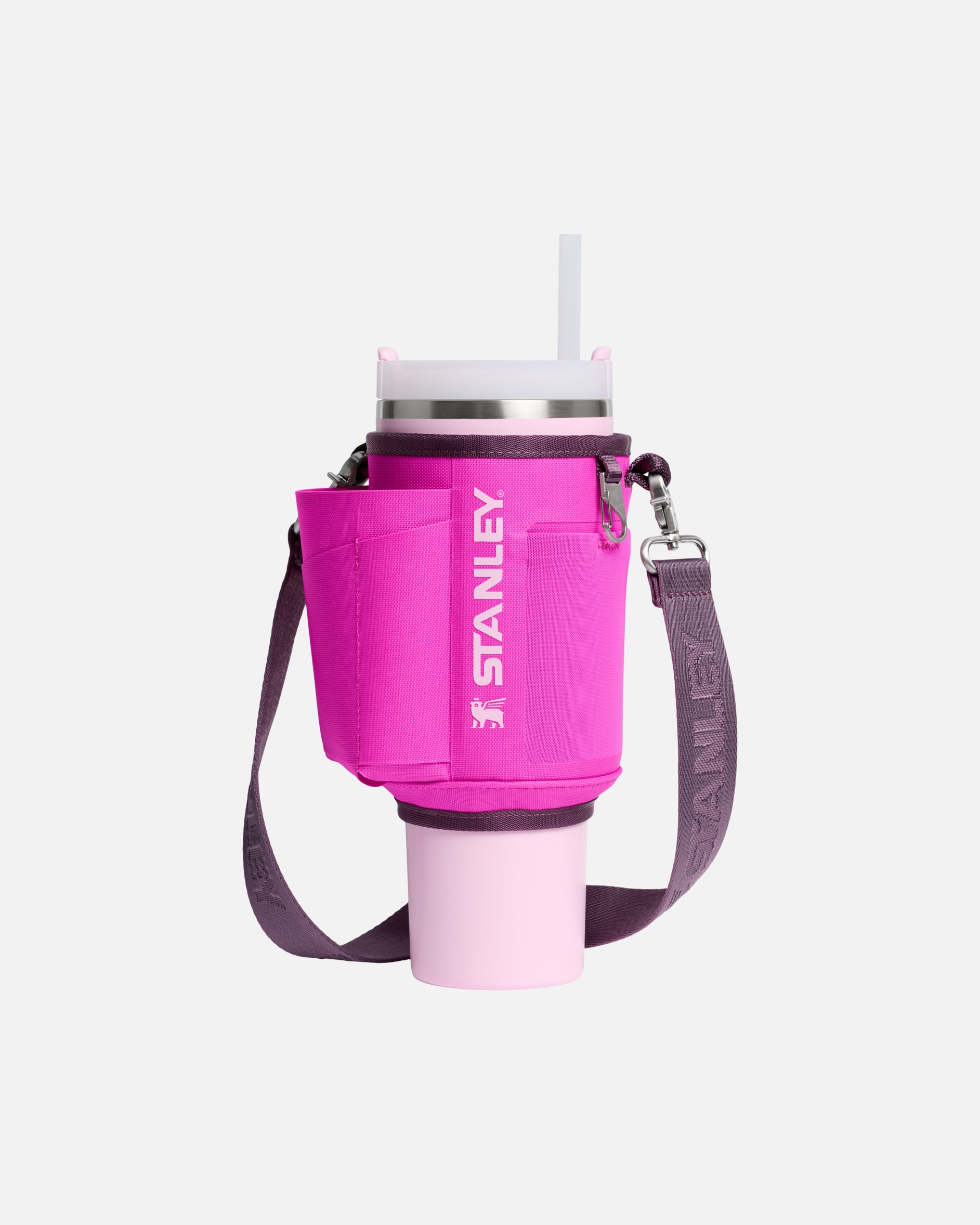 Gourde pour Unisexe Stanley 1913 Sac à bandoulière pour - 1,18L - THE QUENCHER H2.0 FLOWSTATE™ TUMBLER Violet Blossom