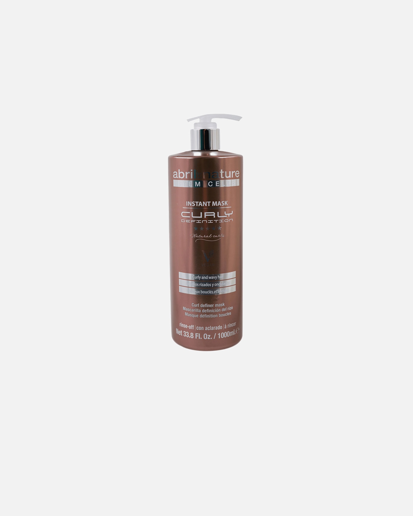 Masque capillaire pour Unisexe Abril Et Nature Masque CURLY DEFINITION pour cheveux bouclés et ondulés 1000 ml
