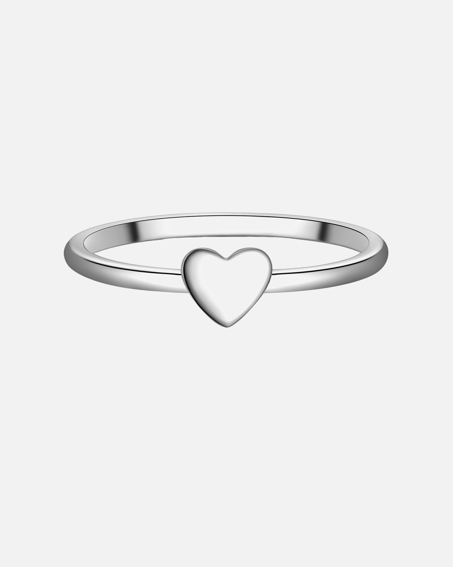 Bague pour Femme Bague Cœur en Argent Sterling en argent 54