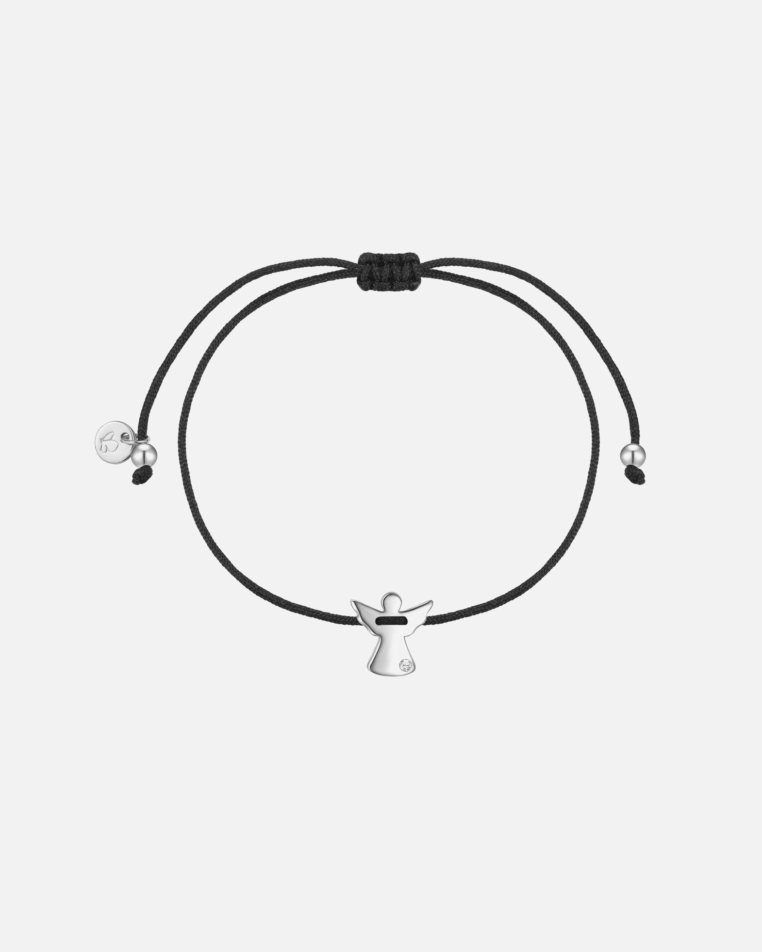 Bracelet pour Femme Glanzstücke München Bracelet Ange en Argent Sterling en argent avec Diamant de Synthèse Réglable 15,0 - 22,0 cm