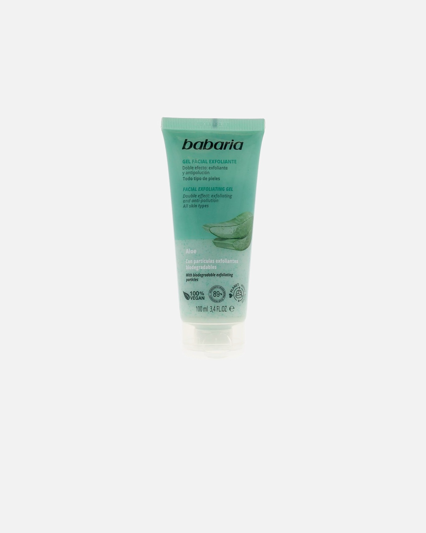 Gommage visage pour Femme Babaria ALOE VERA gel exfoliante facial 100 ml
