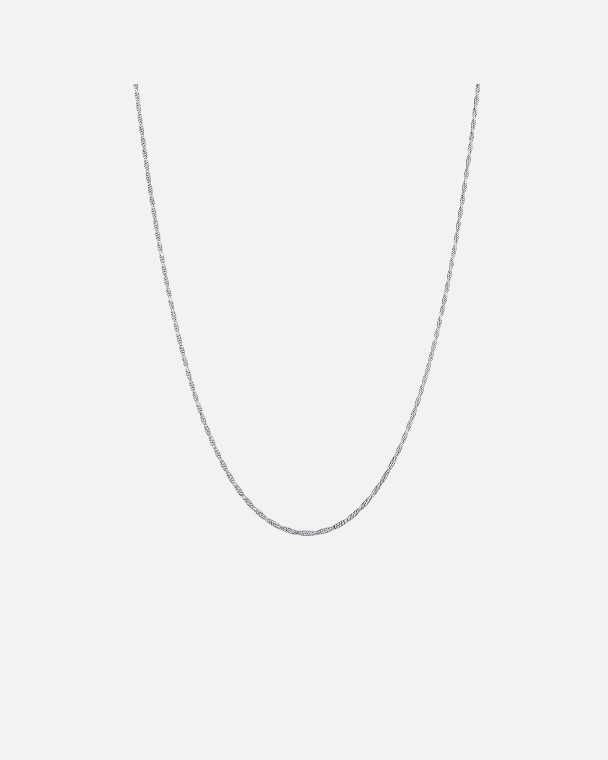 Collier pour Homme KUZZOI Cordon pour hommes de base tordu en argent sterling 925 silberfarben