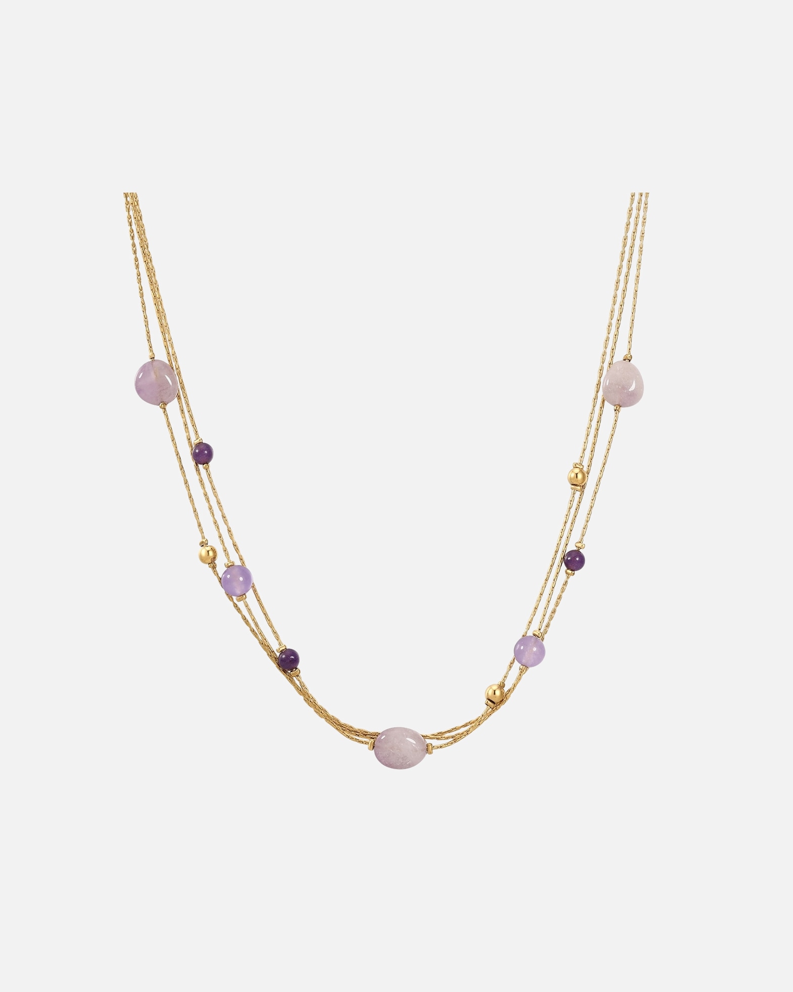 Collier pour Femme Chaîne en Acier inoxydable en Or jaune 40,0 cm Basiskette + 5,0 cm Verlängerung