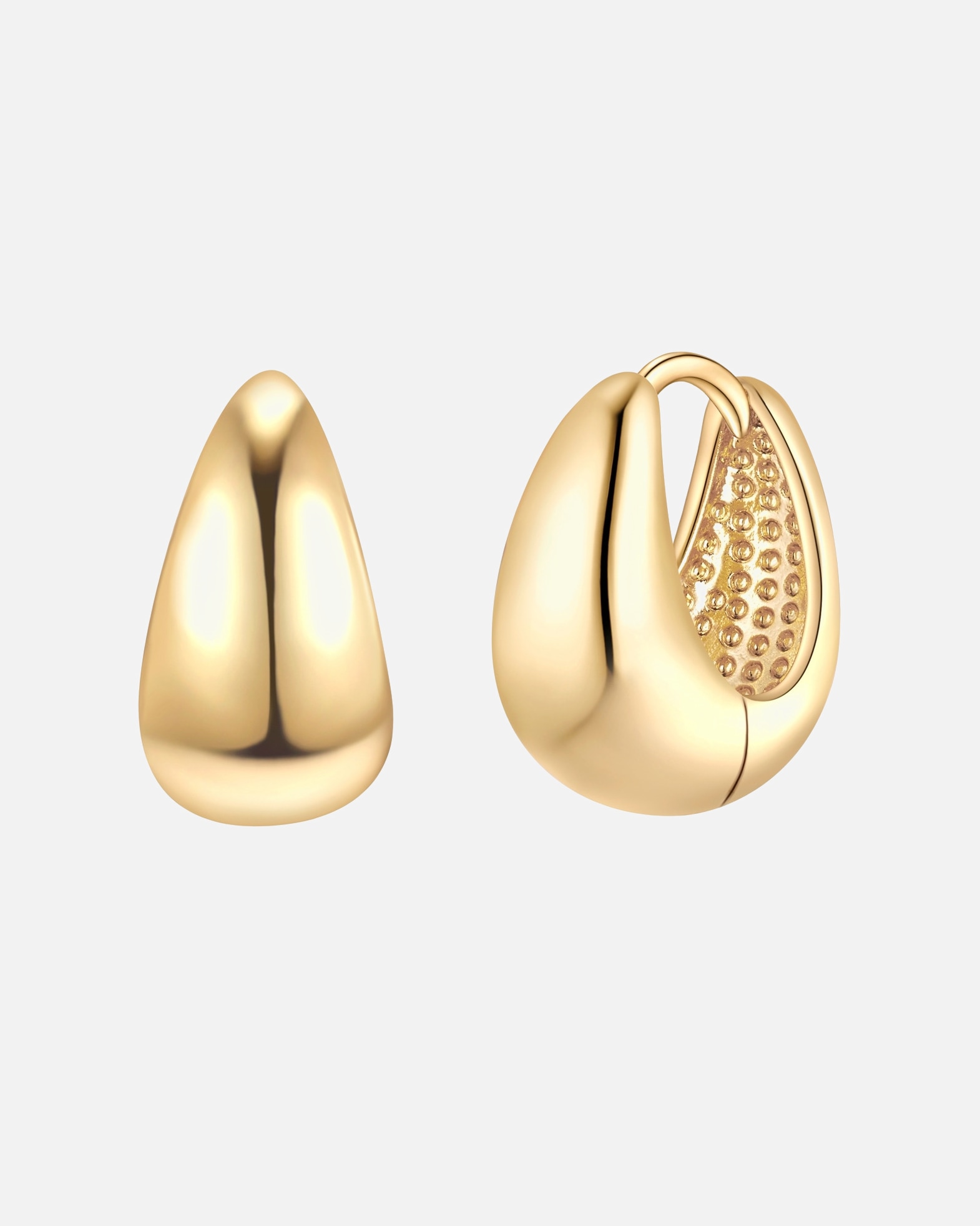 Créoles pour Femme Yokoamii Créoles en laiton en or jaune 16,6 mm