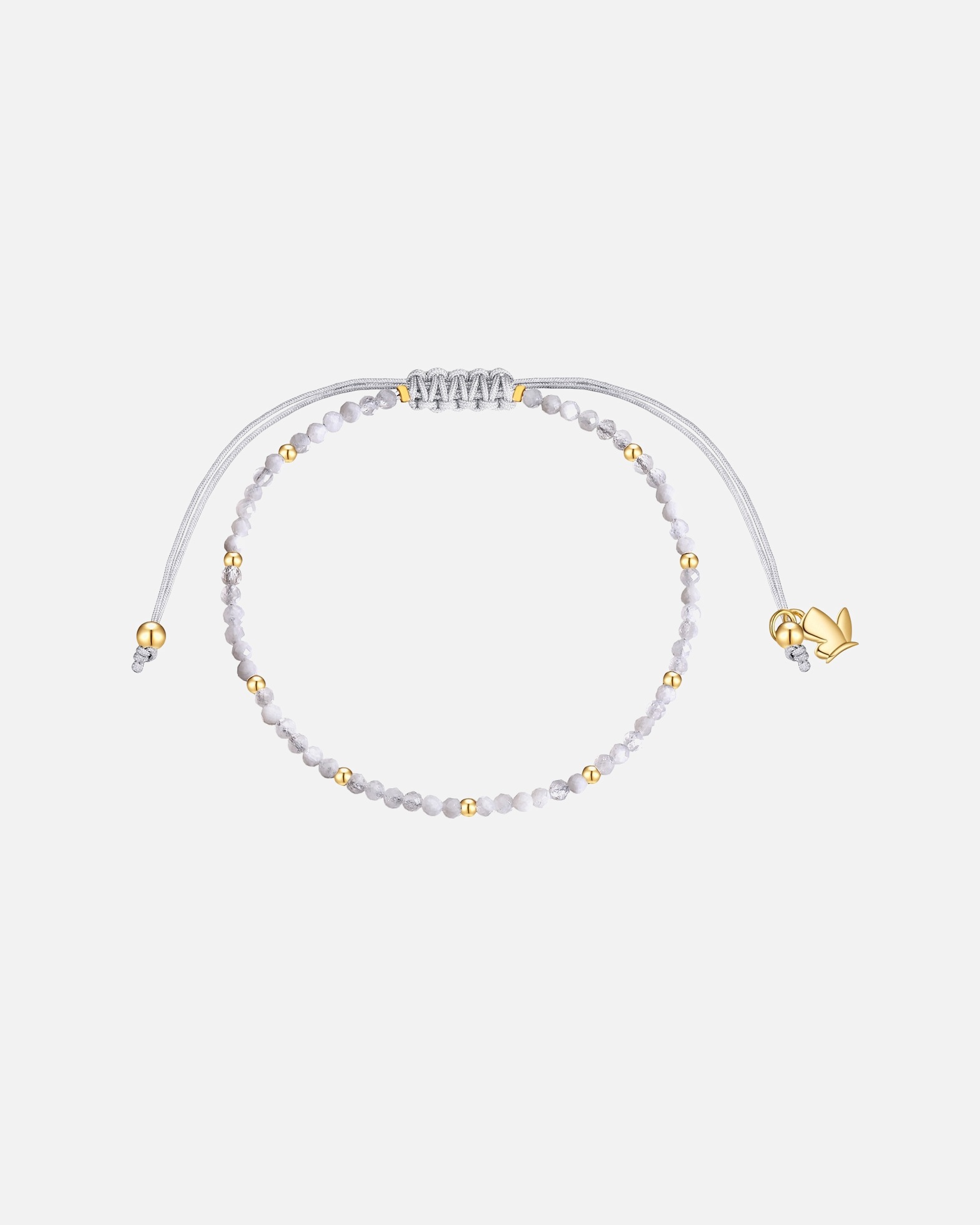 Bracelet pour Femme Glanzstücke München Bracelet en acier inoxydable en doré avec pierre de lune Réglable 15,0 - 22,0 cm