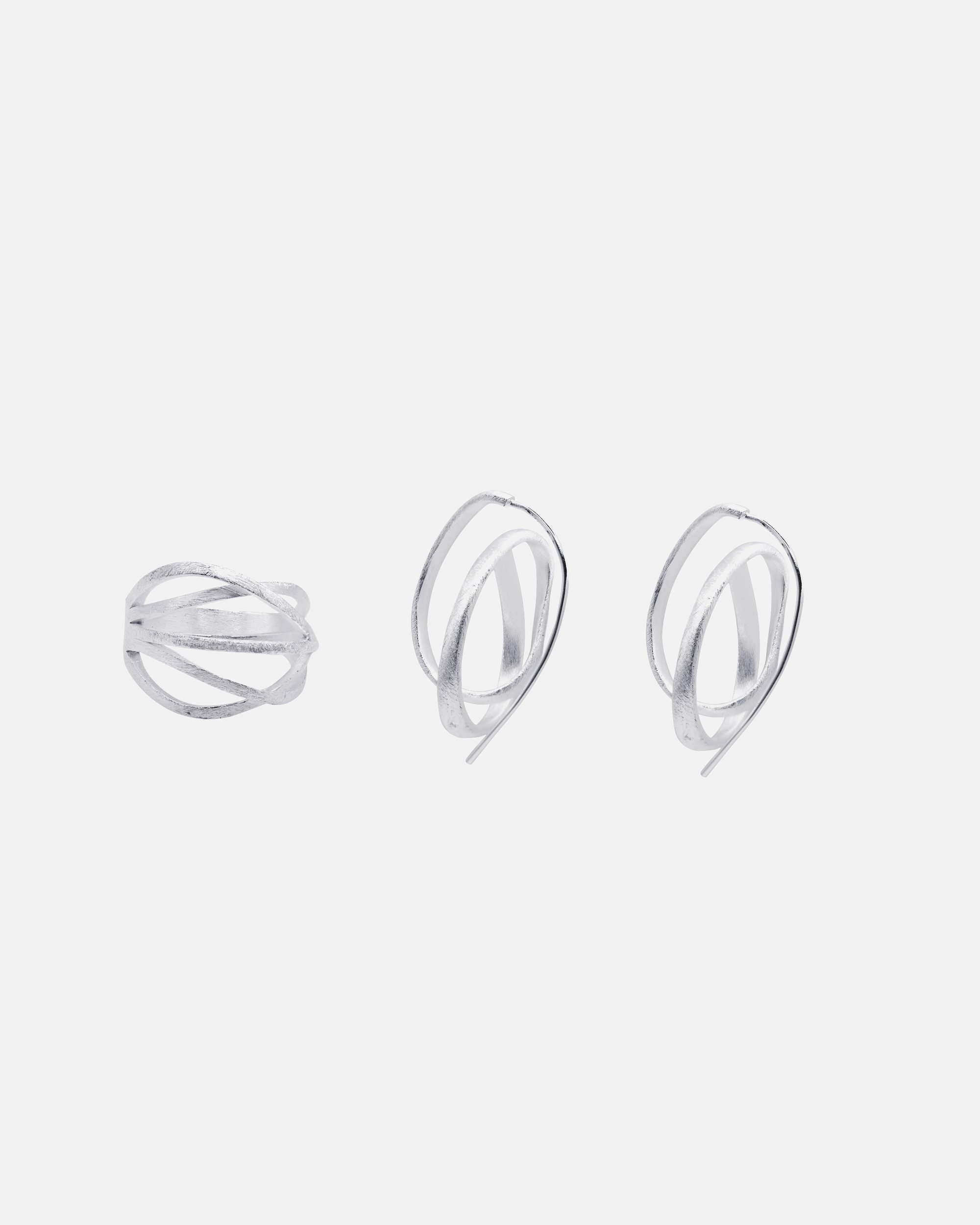 Bague pour Femme Heideman Set de bijoux Arcus Royale couleur argentée polie 50 (15.9)