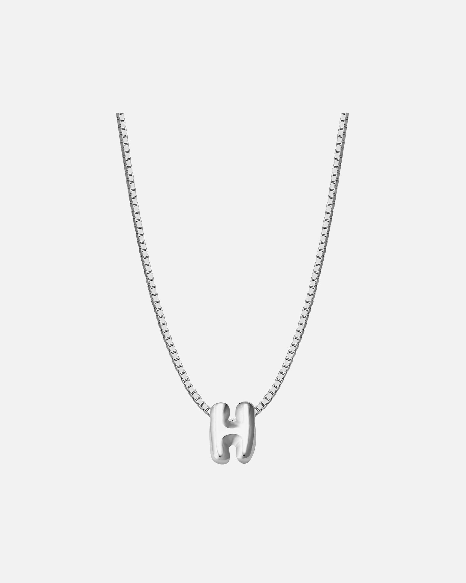 Collier pour Femme Glanzstücke München Collier Lettre H en Argent Sterling en argent 40,0 cm Basiskette + 5,0 cm Verlängerung