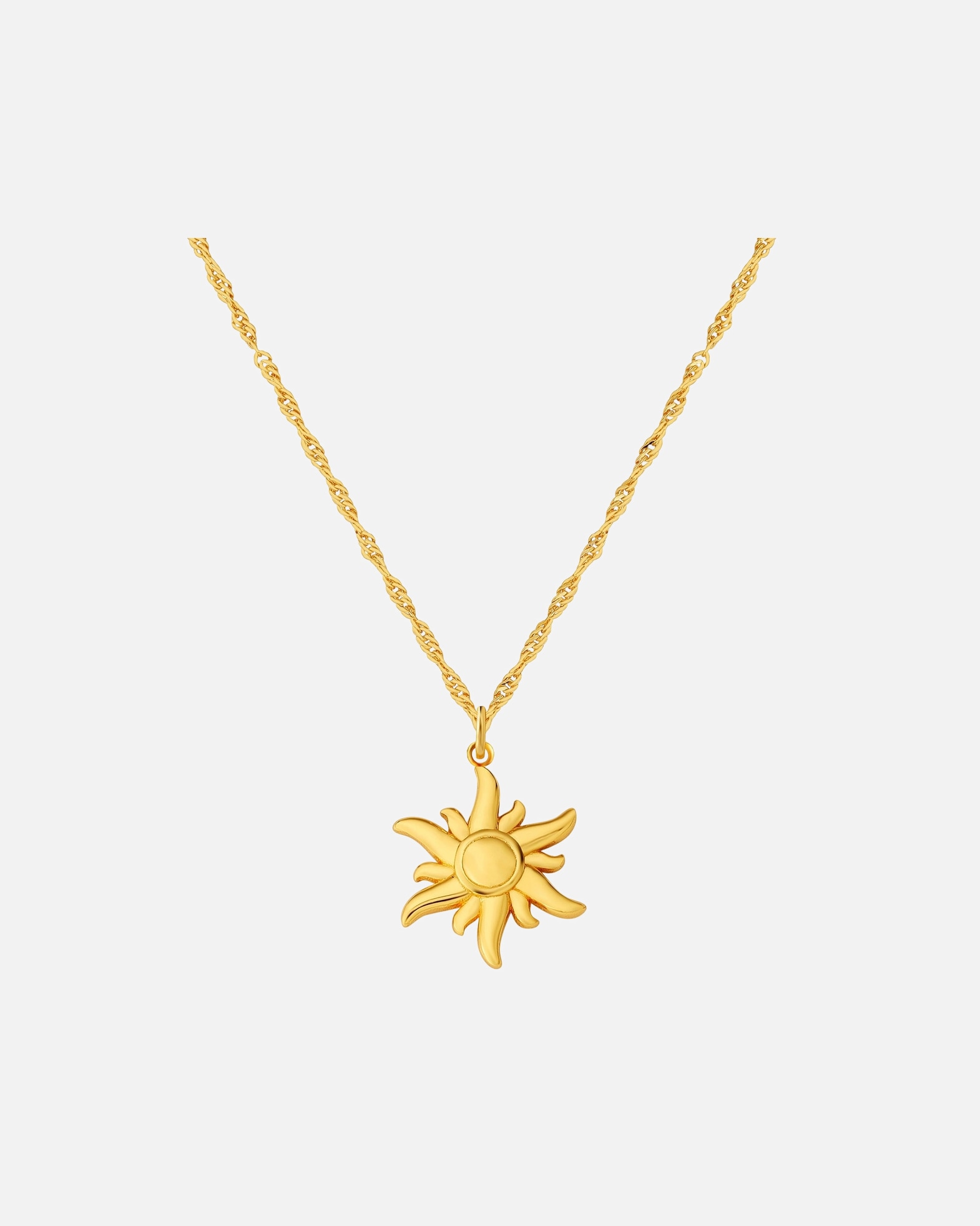 Collier pour Femme Glanzstücke München Collier Soleil en argent sterling en or jaune 40,0 cm Basiskette + 5,0 cm Verlängerung