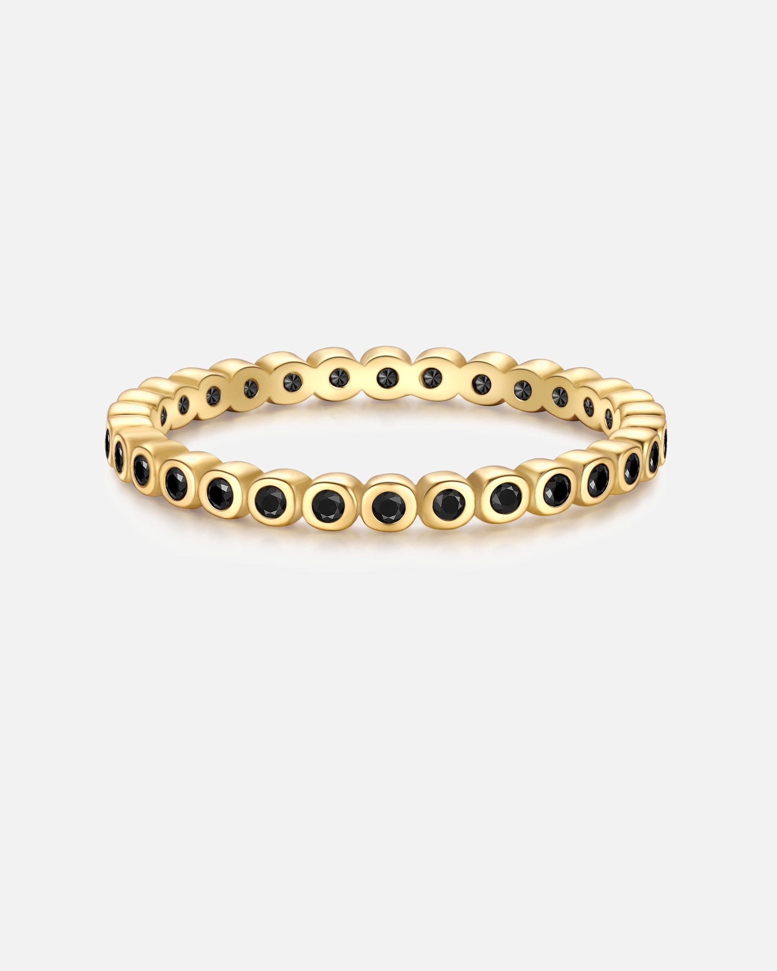 Bague pour Femme Glanzstücke München Bague en Argent Sterling en or jaune avec Zirconium 56