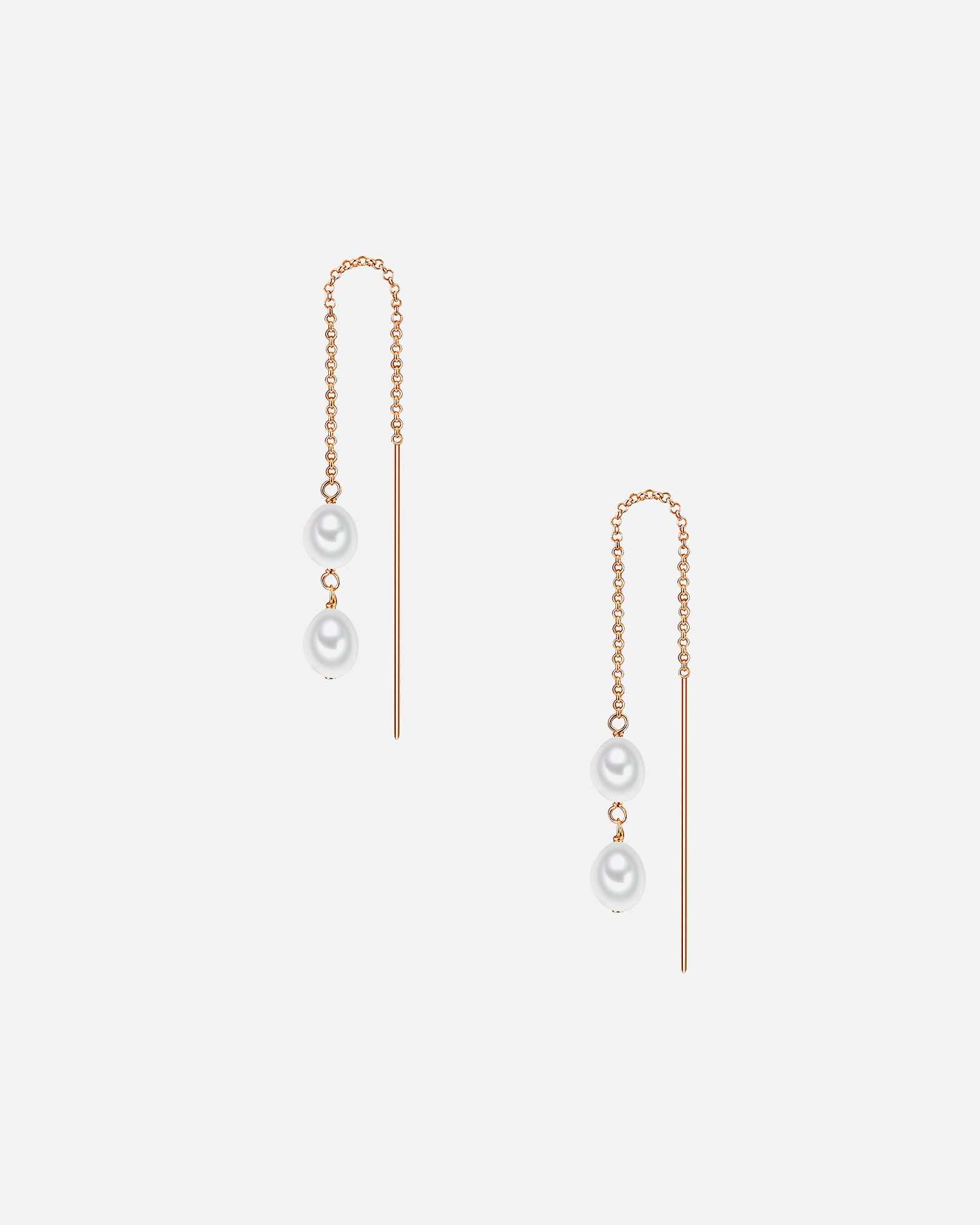 Boucles d'oreilles pour Femme Valero Pearls Boucles d'oreilles or rose