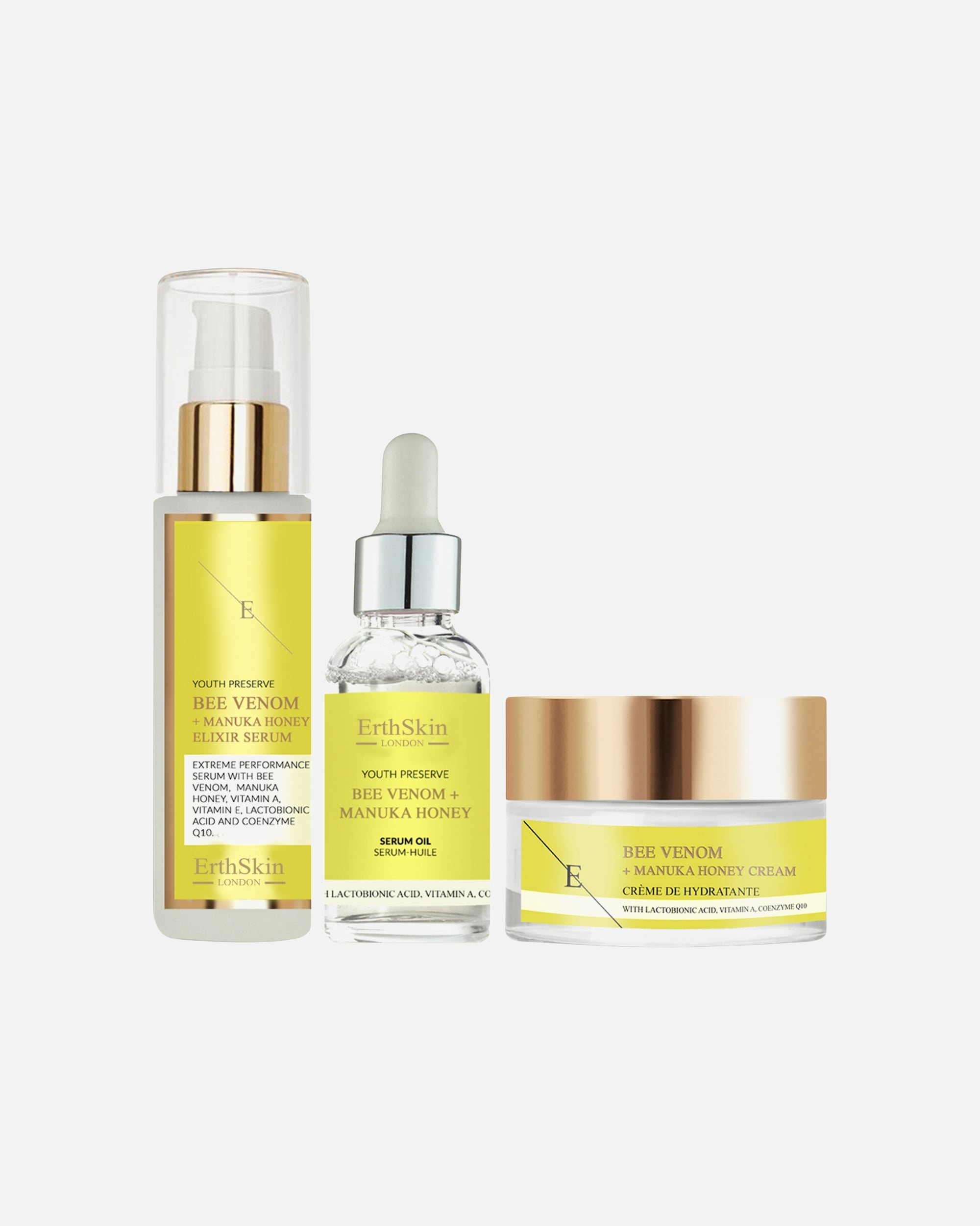 Coffret soin visage pour Femme ErthSkin London Routine complète Bee Glow 1 pièce