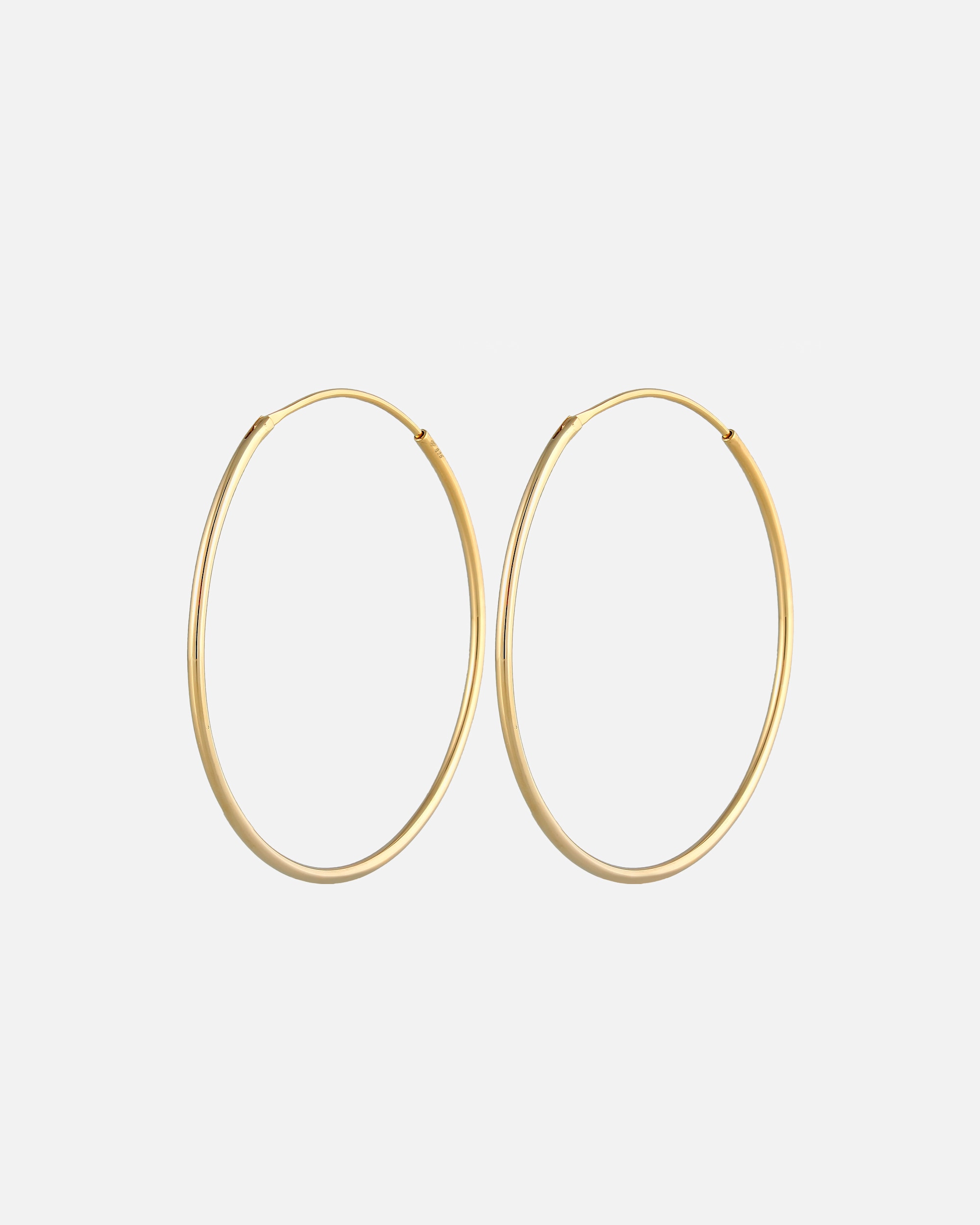 Boucles d'oreilles pour Femme Elli Créoles Basique Classique Argent 925 goldfarben