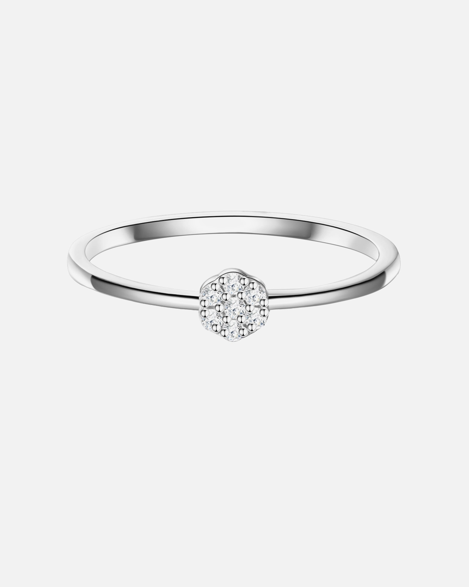 Bague pour Femme Glanzstücke München Bague en argent Argent sterling Oxyde de zirconium (CZ) en Argent 56