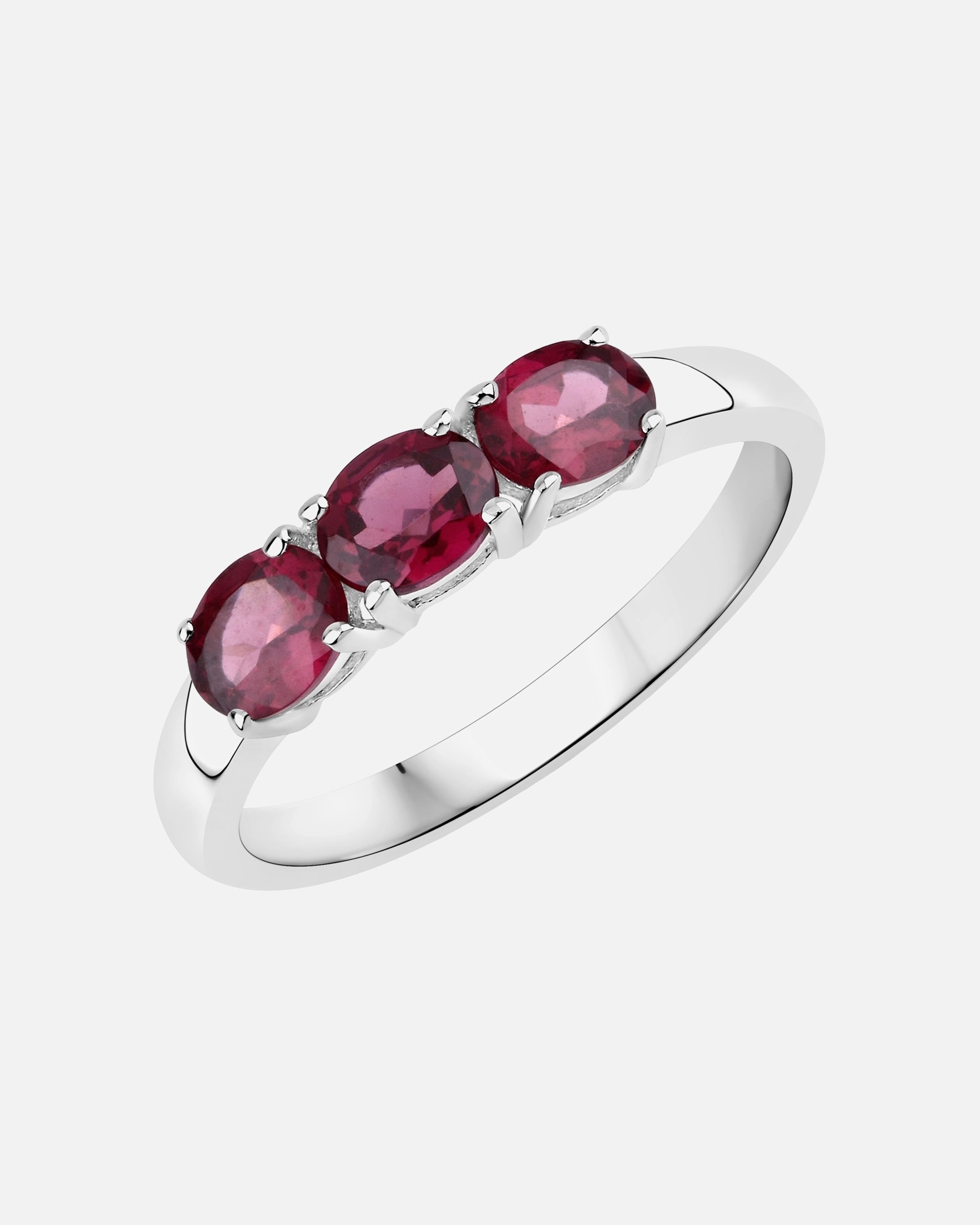 Bague pour Femme Rafaela Donata Bague Argent sterling Rhodolite en Argent 58