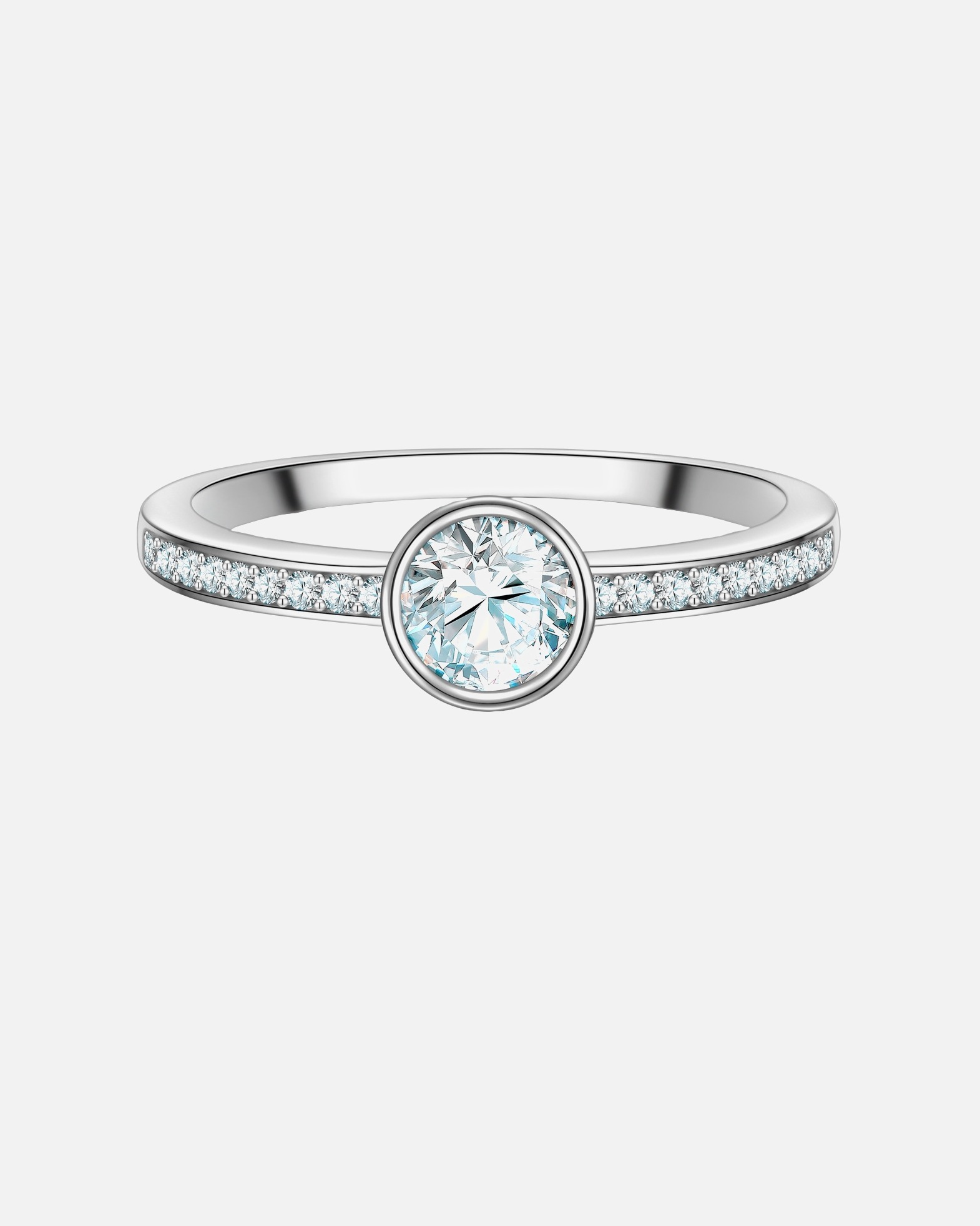 Bague pour Femme Trilani Bague en Argent Sterling en argent avec Zirconium 56