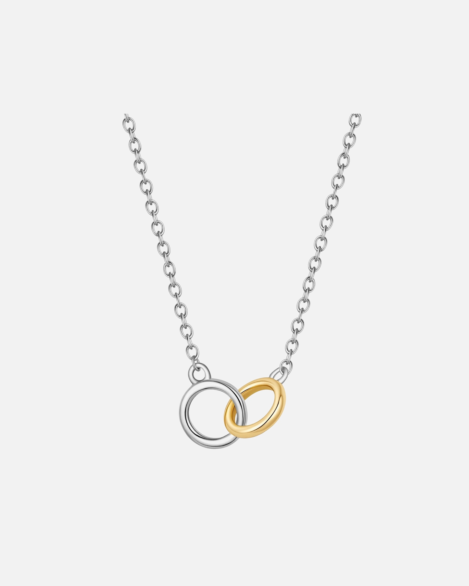 Collier pour Femme Glanzstücke München Collier en argent sterling dans argent/or jaune 40,0 cm Basiskette + 5,0 cm Verlängerung